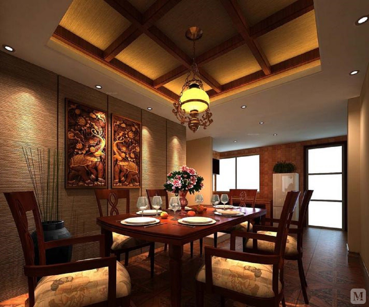 东南亚豪华风格是一个结合东南亚民族岛屿特色及精致文化品位相结合的设计。这是一个北京新兴的居住与休闲相结合的概念，广泛地运用木材和其他的天然原材料，如藤条、竹子、石材、青铜和黄铜，深木色的家具，局部采用一些金色的壁纸、丝绸质感的布料，灯光的变化体现了稳重及豪华感。