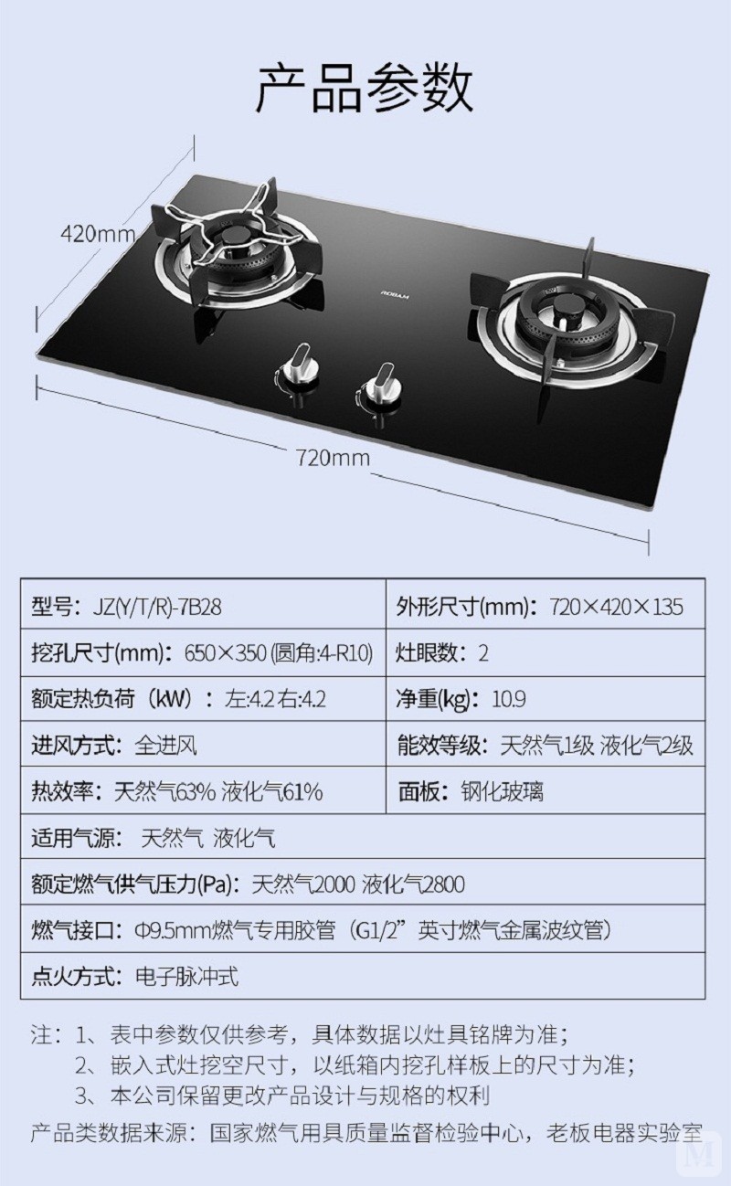 老板电器 燃气灶 jzt-7b28