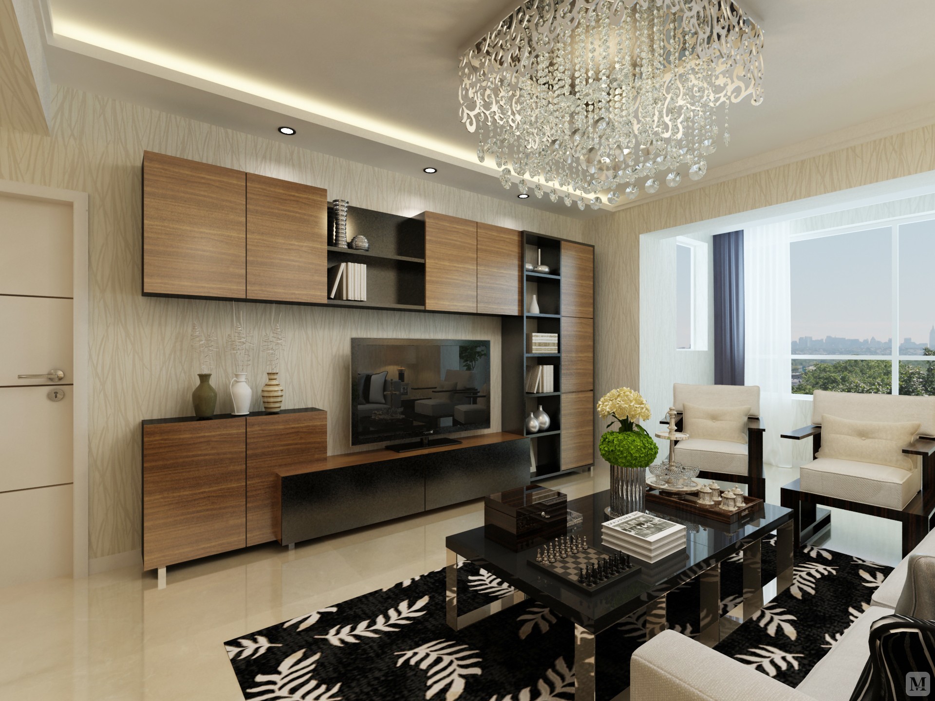 20.9万115㎡简约三房装修碧桂园锦园案例欣赏