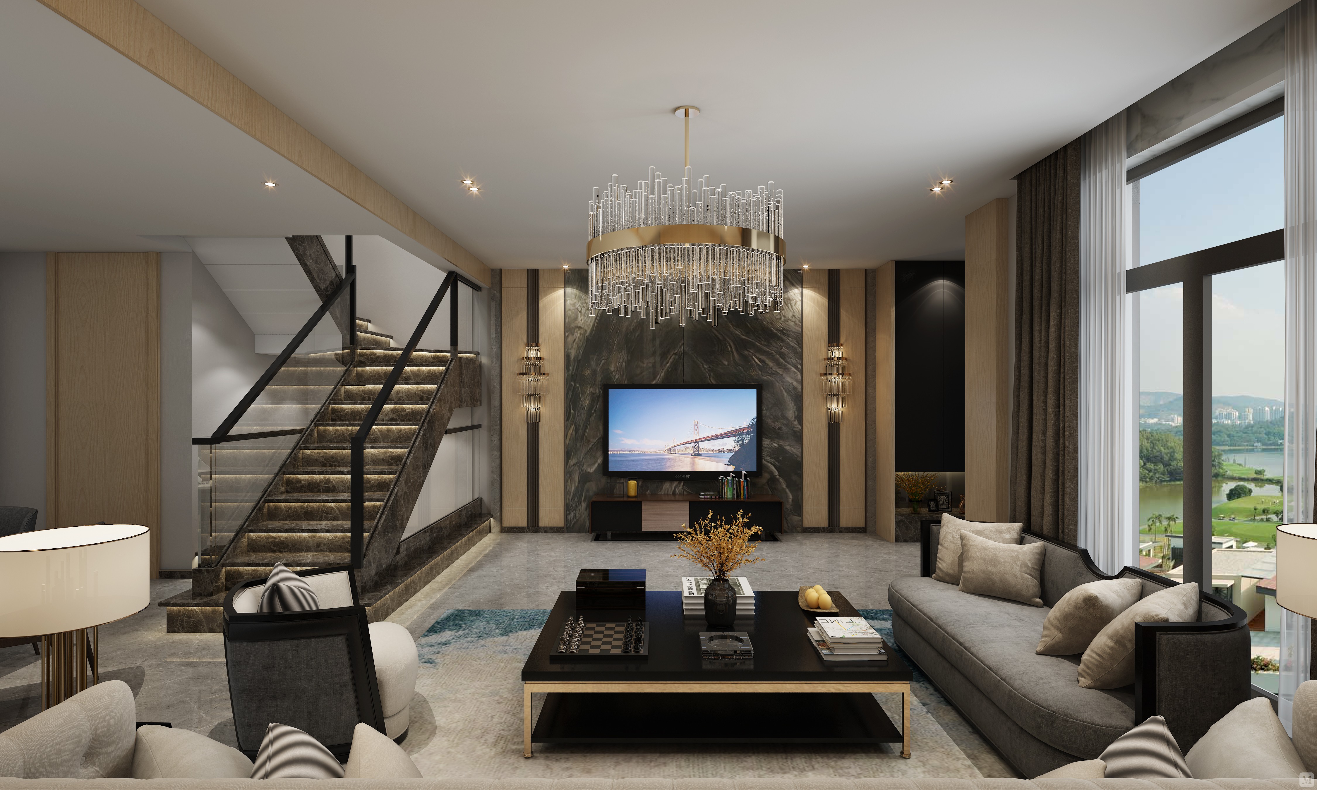 3万288㎡简约四房装修台州路桥景瑞望府