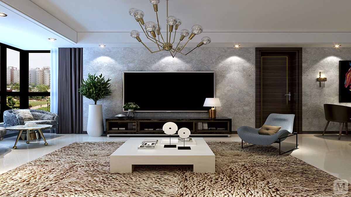 0万138㎡简约三房装修低调奢华的现代简约