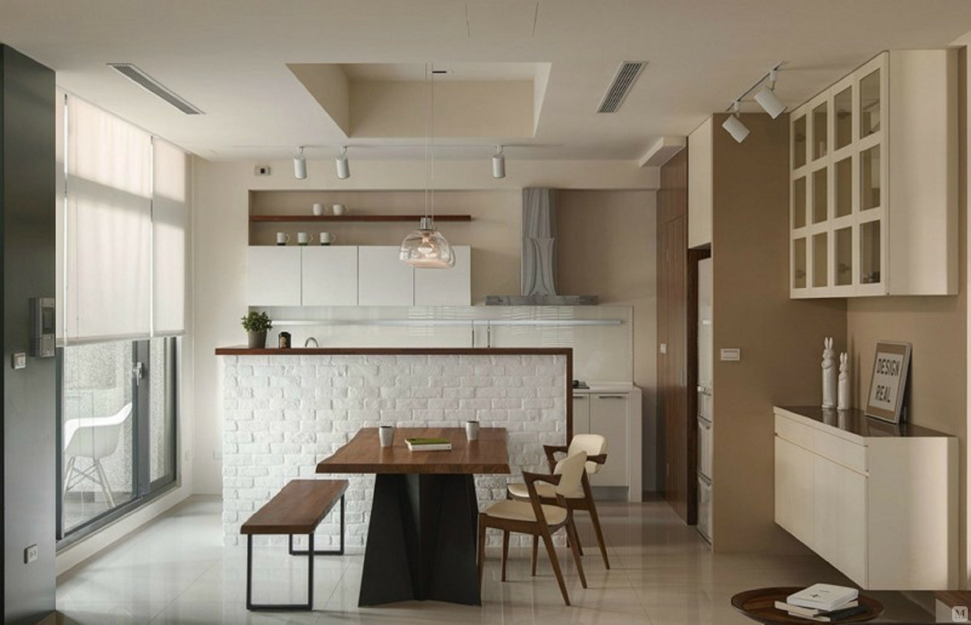 简约餐厅背景墙装修效果图