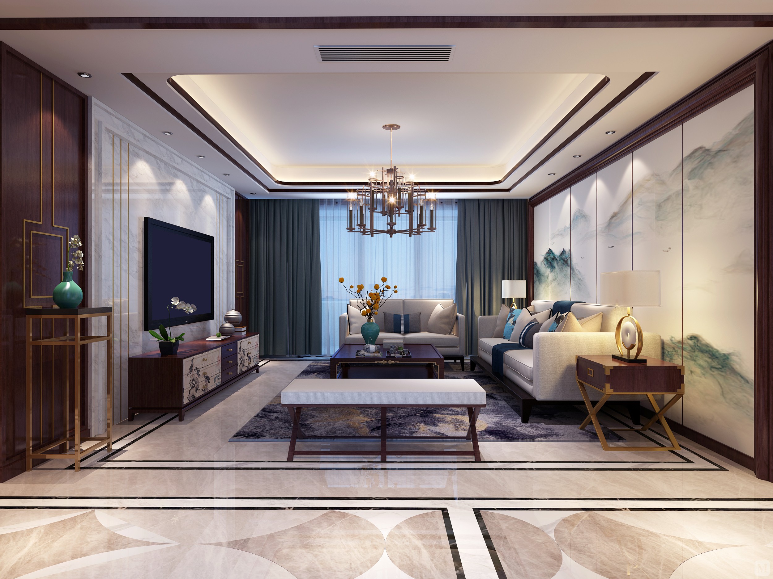 餐厅与客厅并未设置明显的隔断,整体风格既独立又温馨,自然的木质