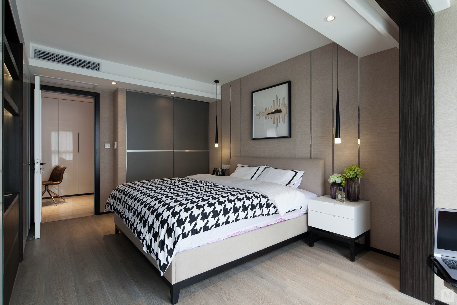 4万129㎡简约三房装修清新,雅致的生活氛围