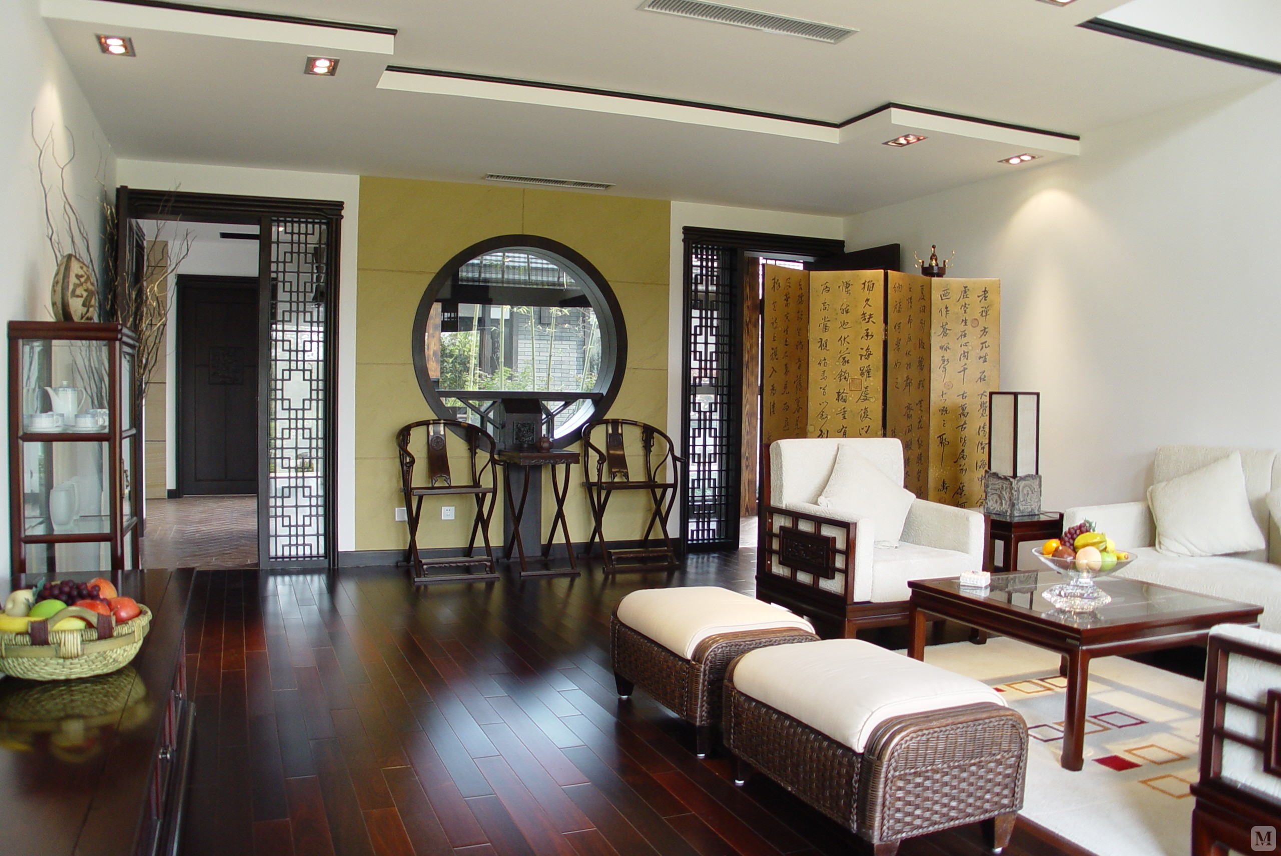 3万210㎡中式复式装修小别墅新中式效果图