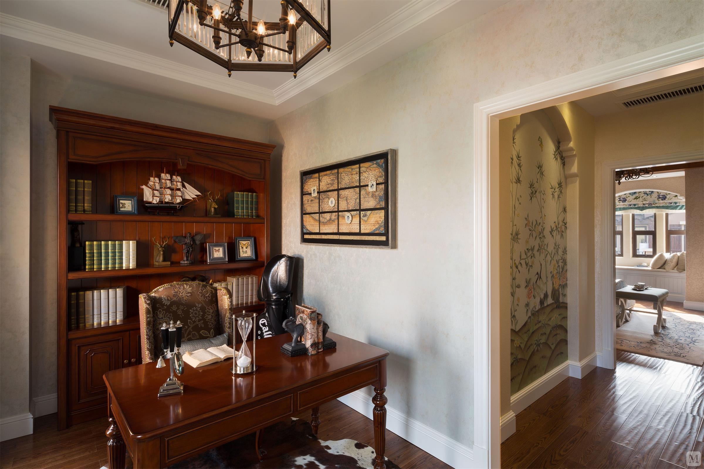 9万140㎡美式四房装修尊贵复古实木美式