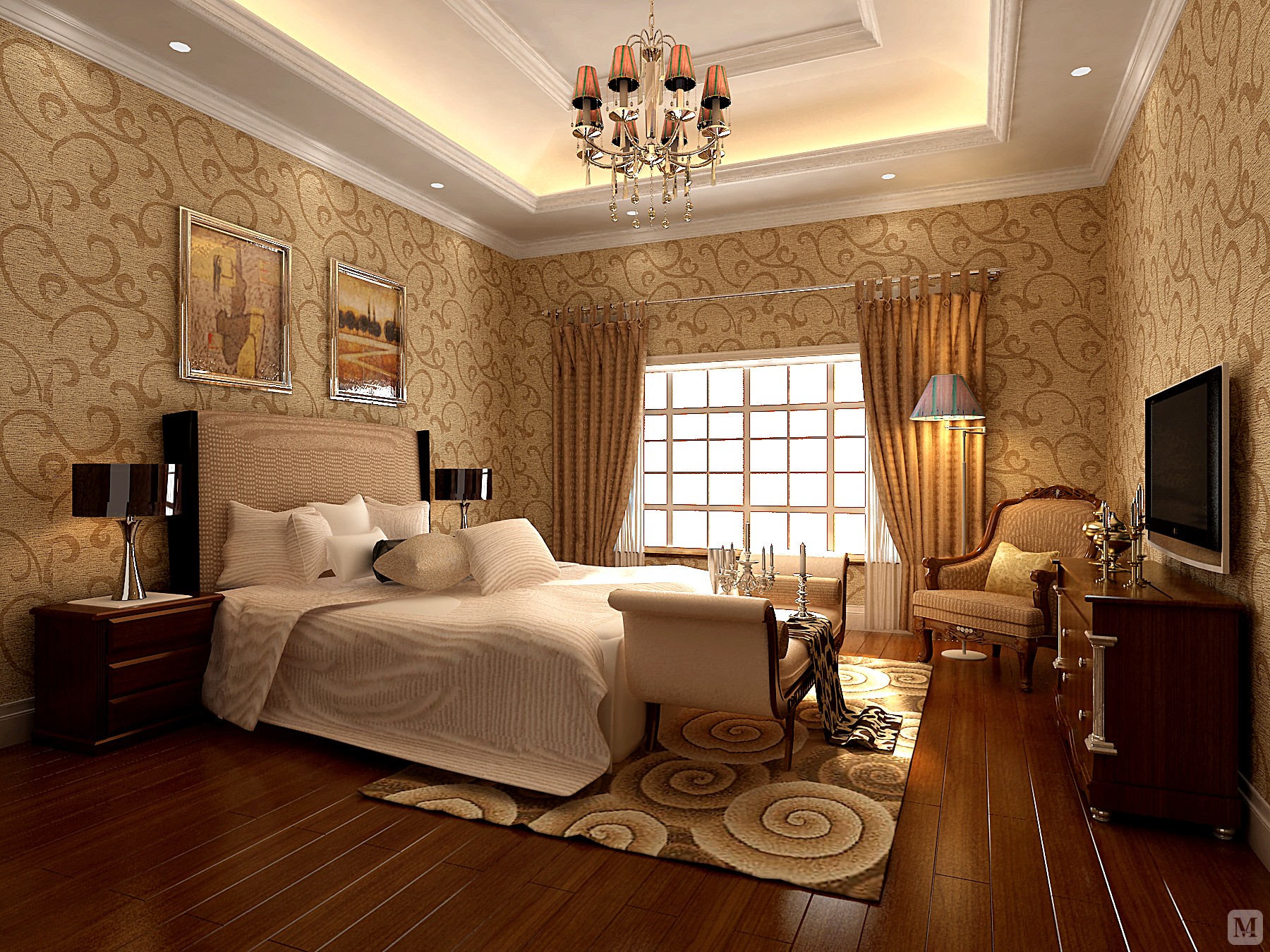 20.0万93㎡简欧三房装修东方——普罗旺斯