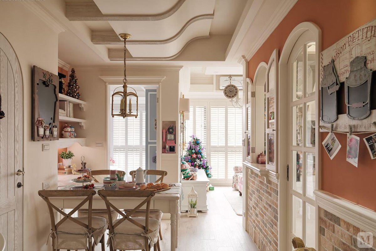 田园风格又称乡村风格,属于自然风格的一支,倡导"回归自然",在室内