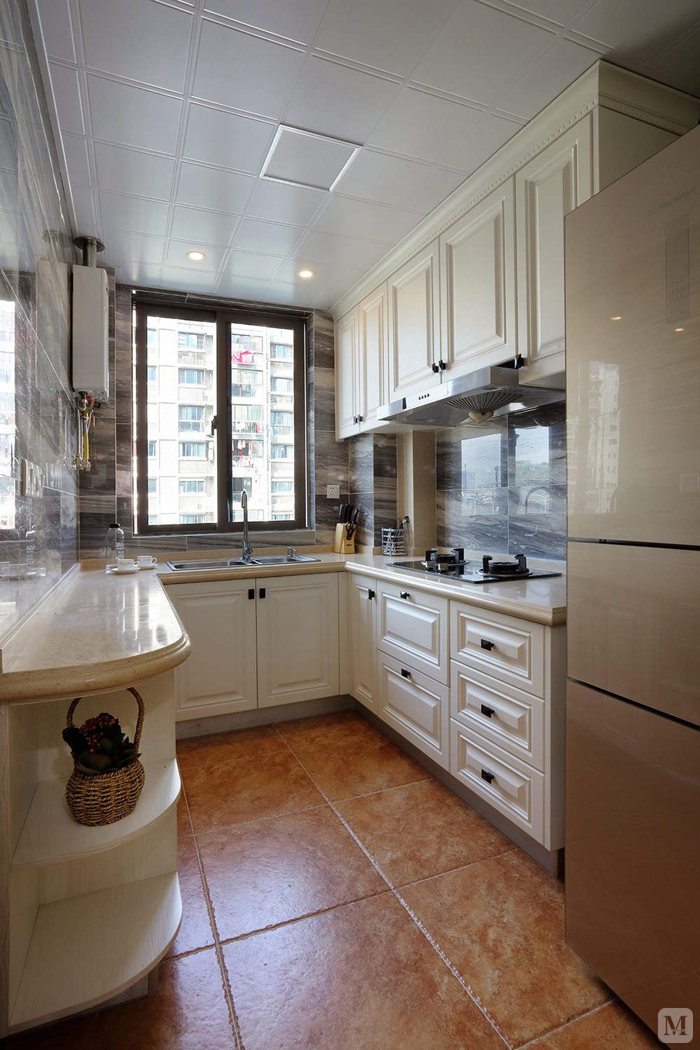 美式厨房橱柜装修效果图