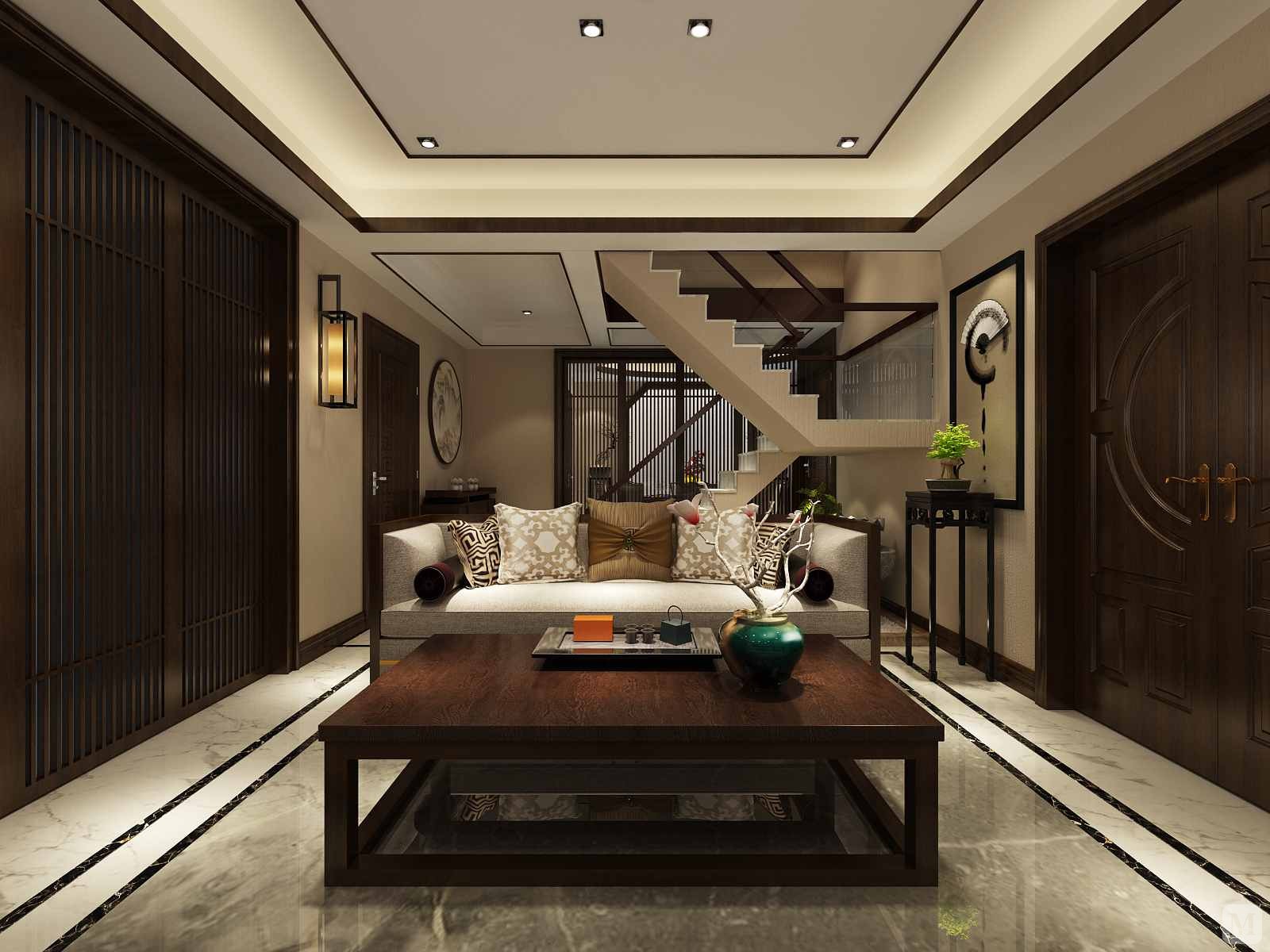 0万383㎡中式别墅装修雅戈尔紫玉花园 中式-红星美凯龙家装效果图