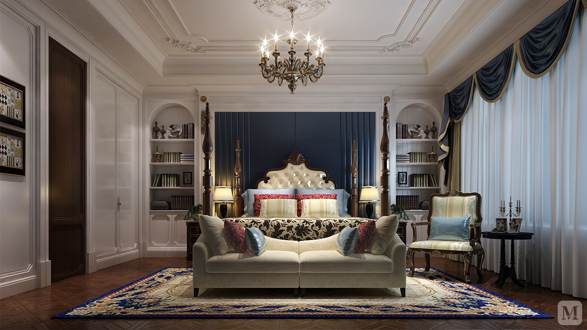 0万223㎡美式别墅装修豪华别墅奢华欧美范