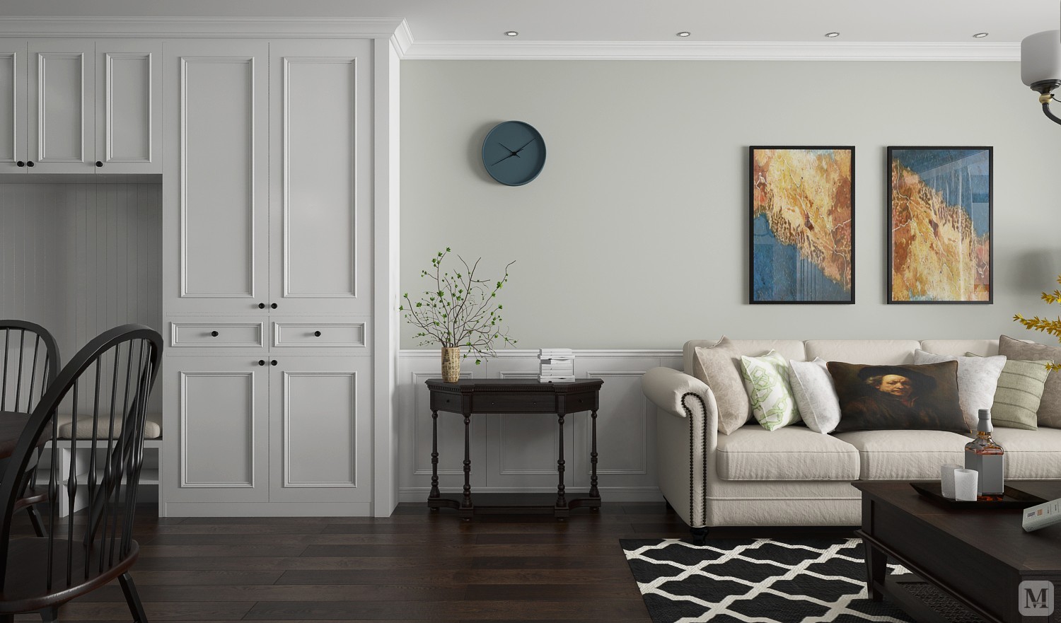 美式局部装修效果图