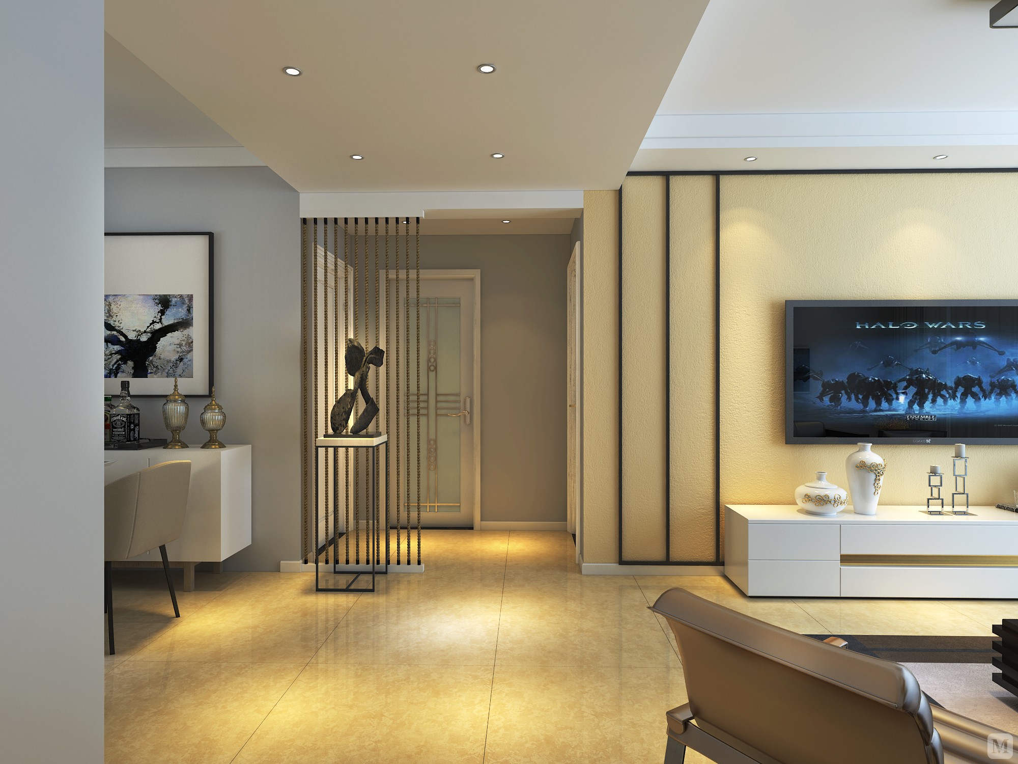 9万71㎡简约二房装修简约缓解经济压力