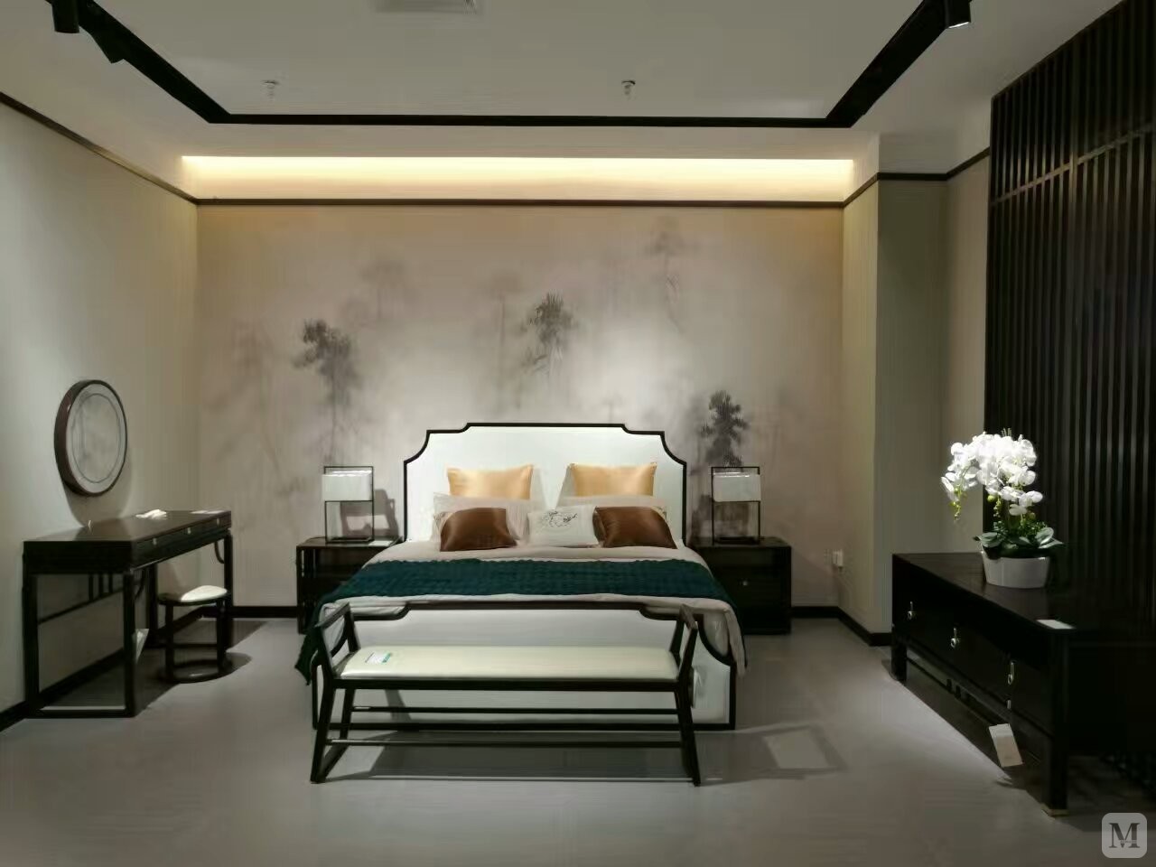      云水檀心 床 中式床 886