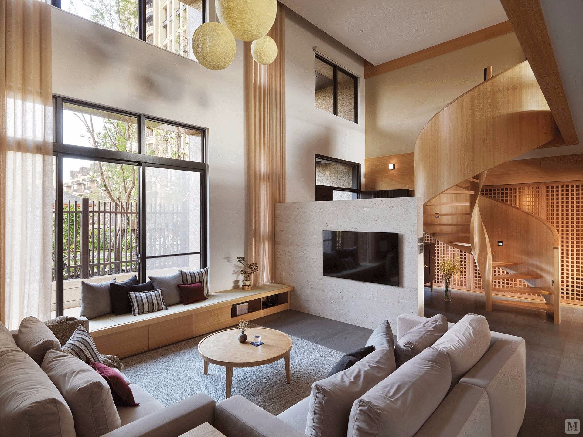 9万300㎡中式别墅装修静谧淡雅