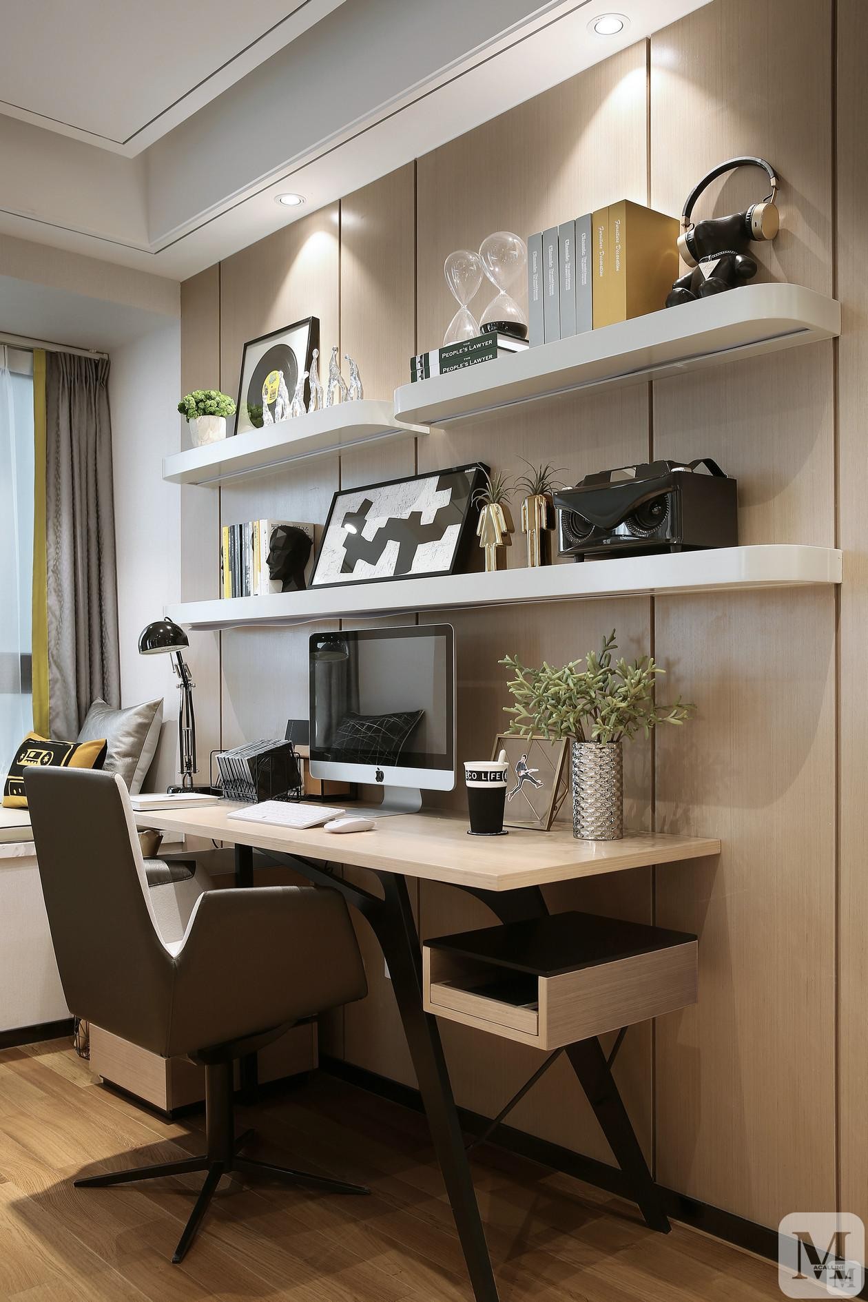 简约书房吊顶装修效果图