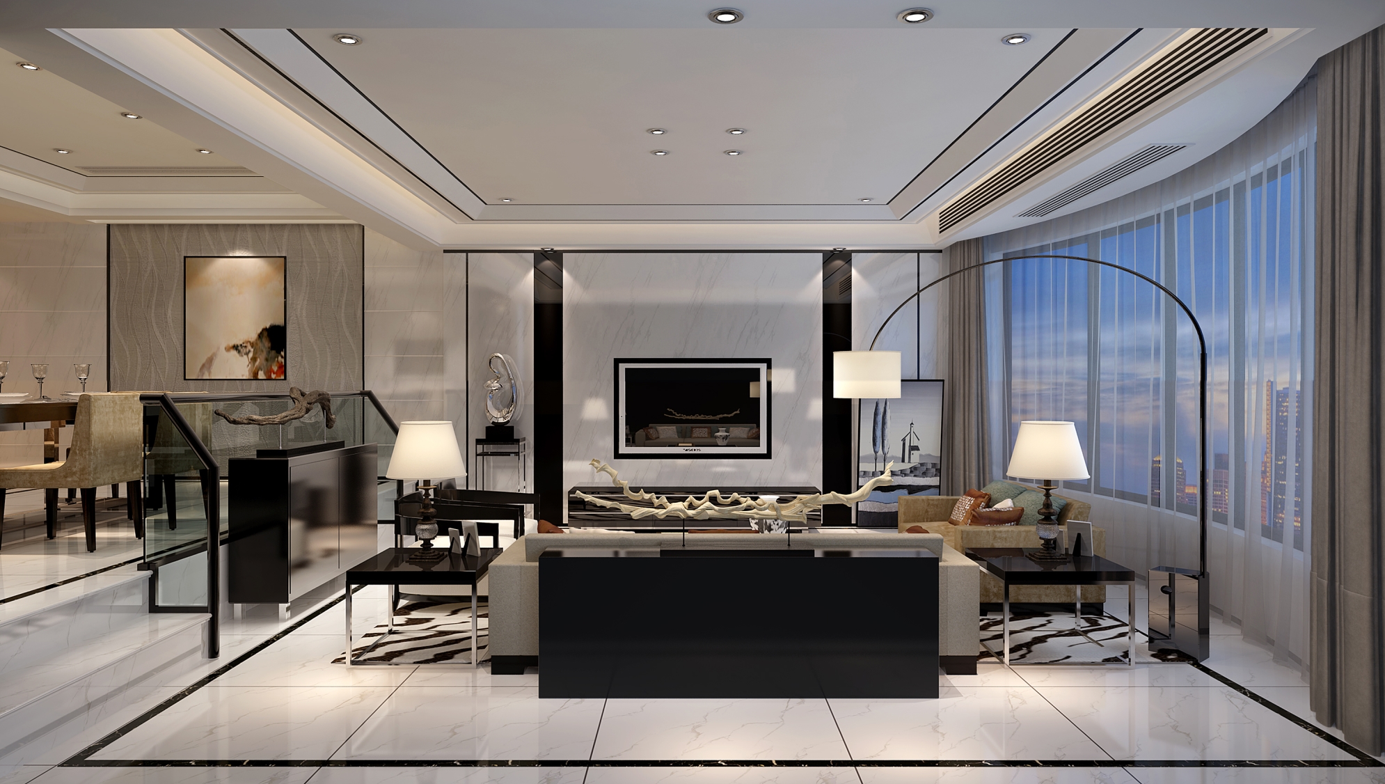 现代简约风格 跃层豪宅