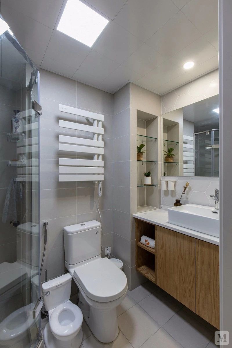 简约卫生间储物柜装修效果图