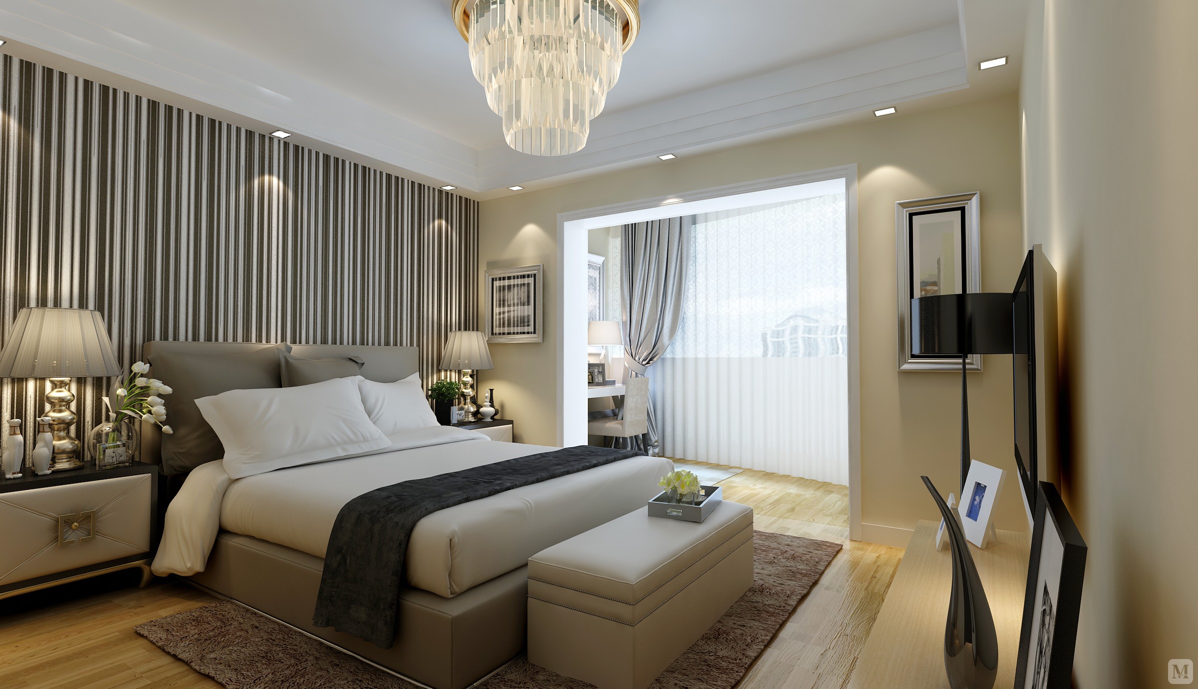 139.4万650㎡简欧别墅装修英郡雷丁简欧别墅-红星美凯龙家装效果图