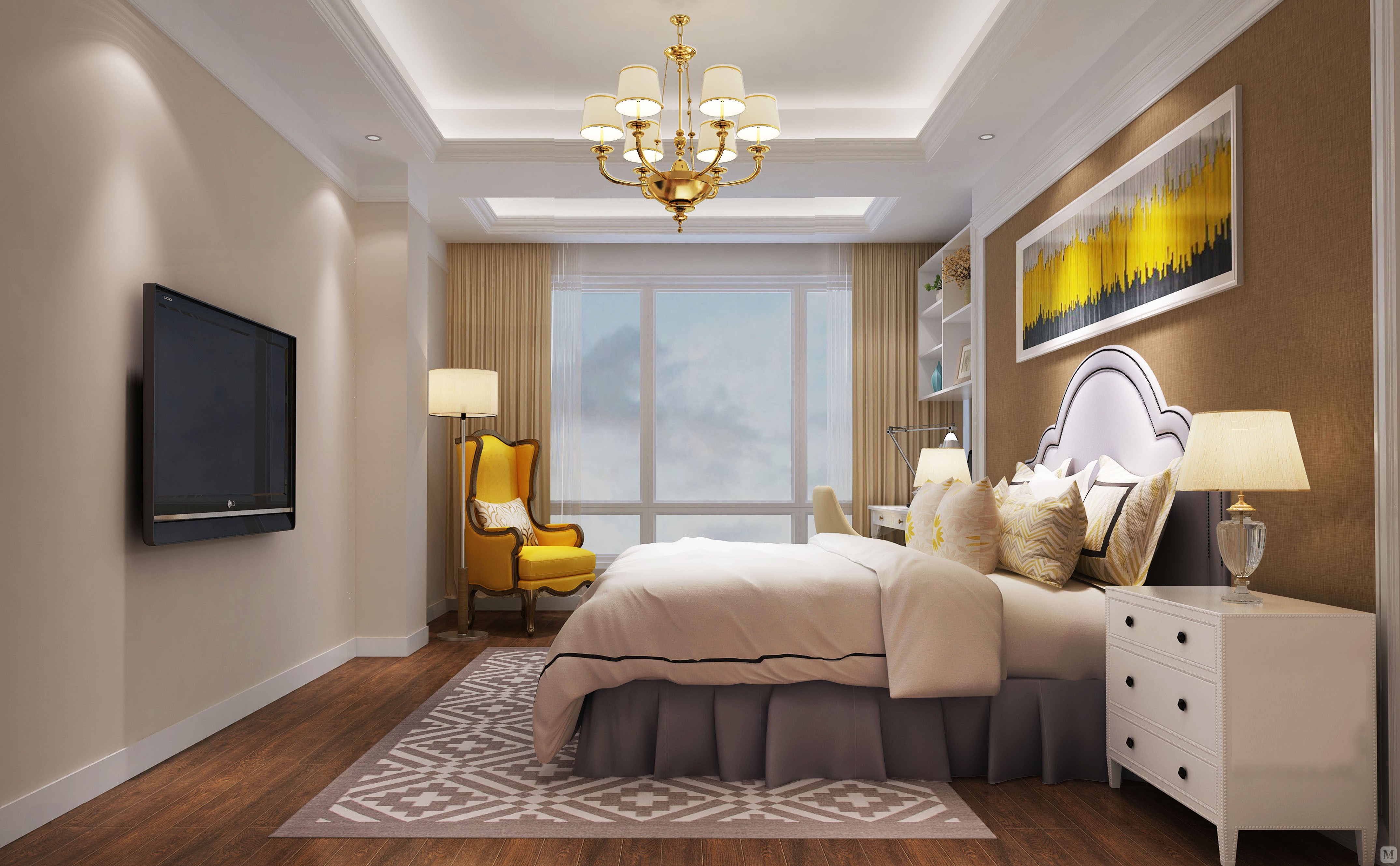 8万162㎡简欧复式装修上杭帝豪时代广场套房