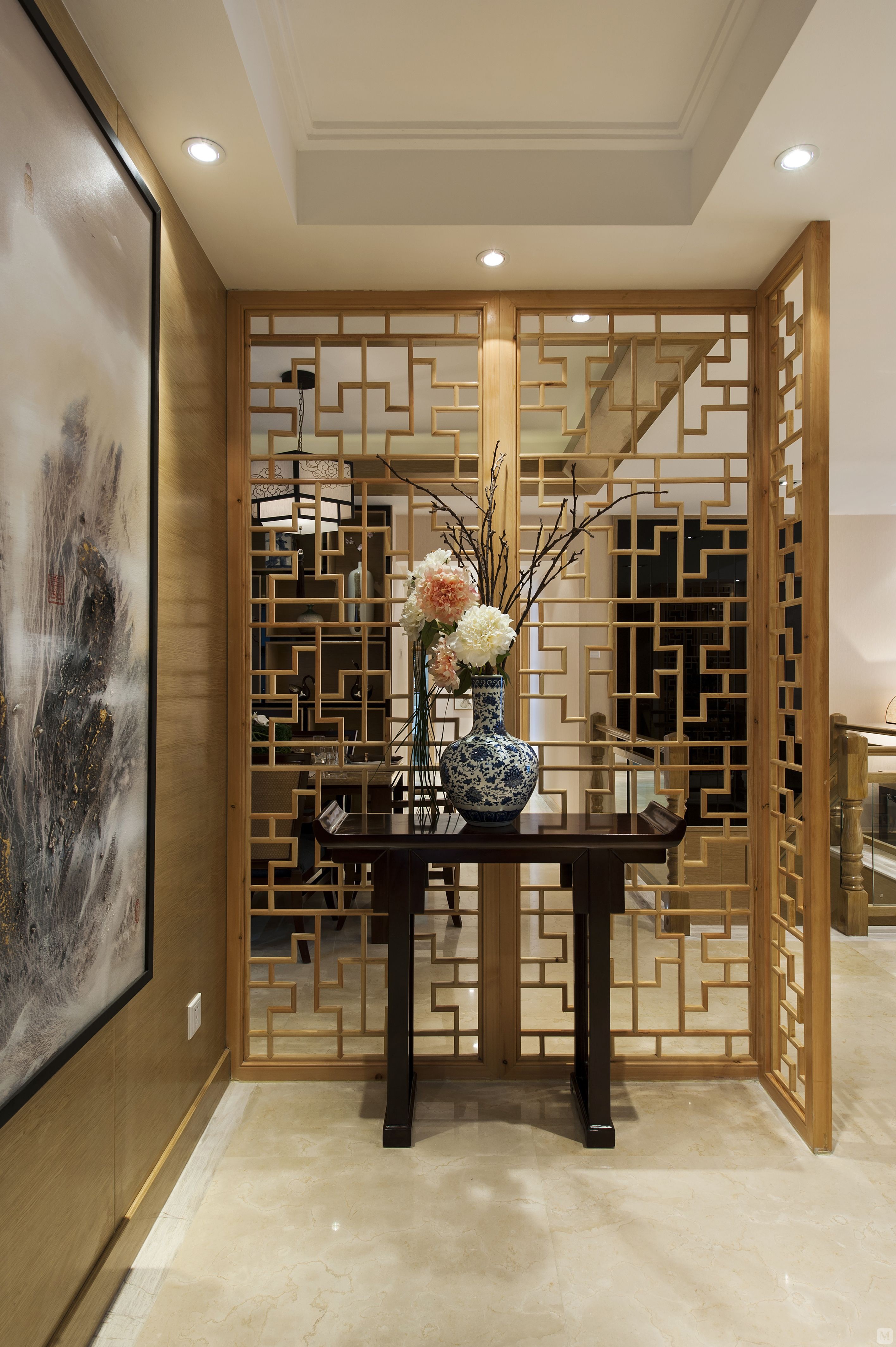 50.6万245㎡中式四房装修天鸿天际中式装修效果图