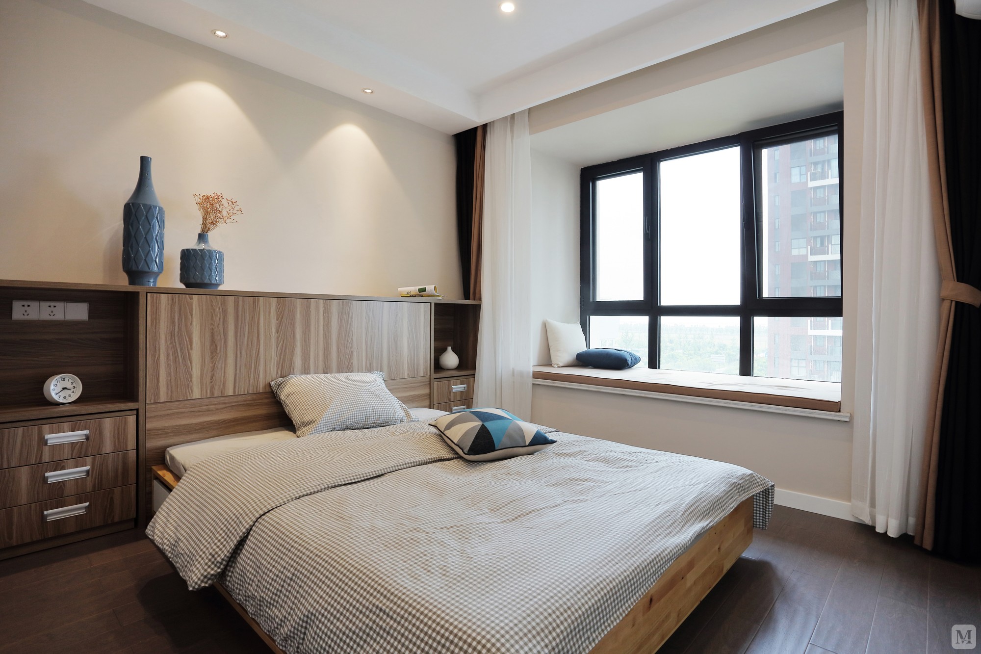 1万89㎡简约二房装修现代风的书式生活