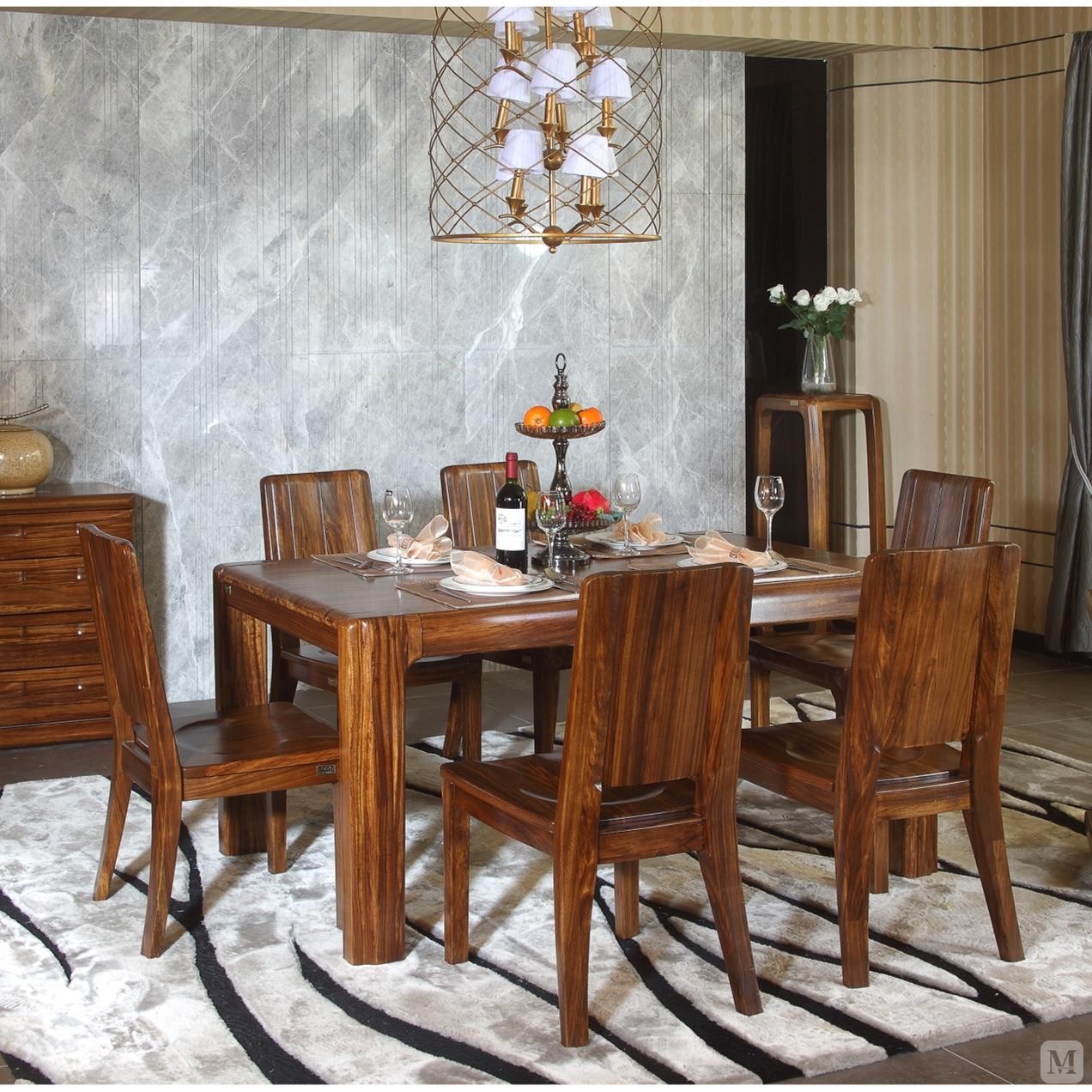 南洋胡氏 餐桌 南洋胡氏乌金印象