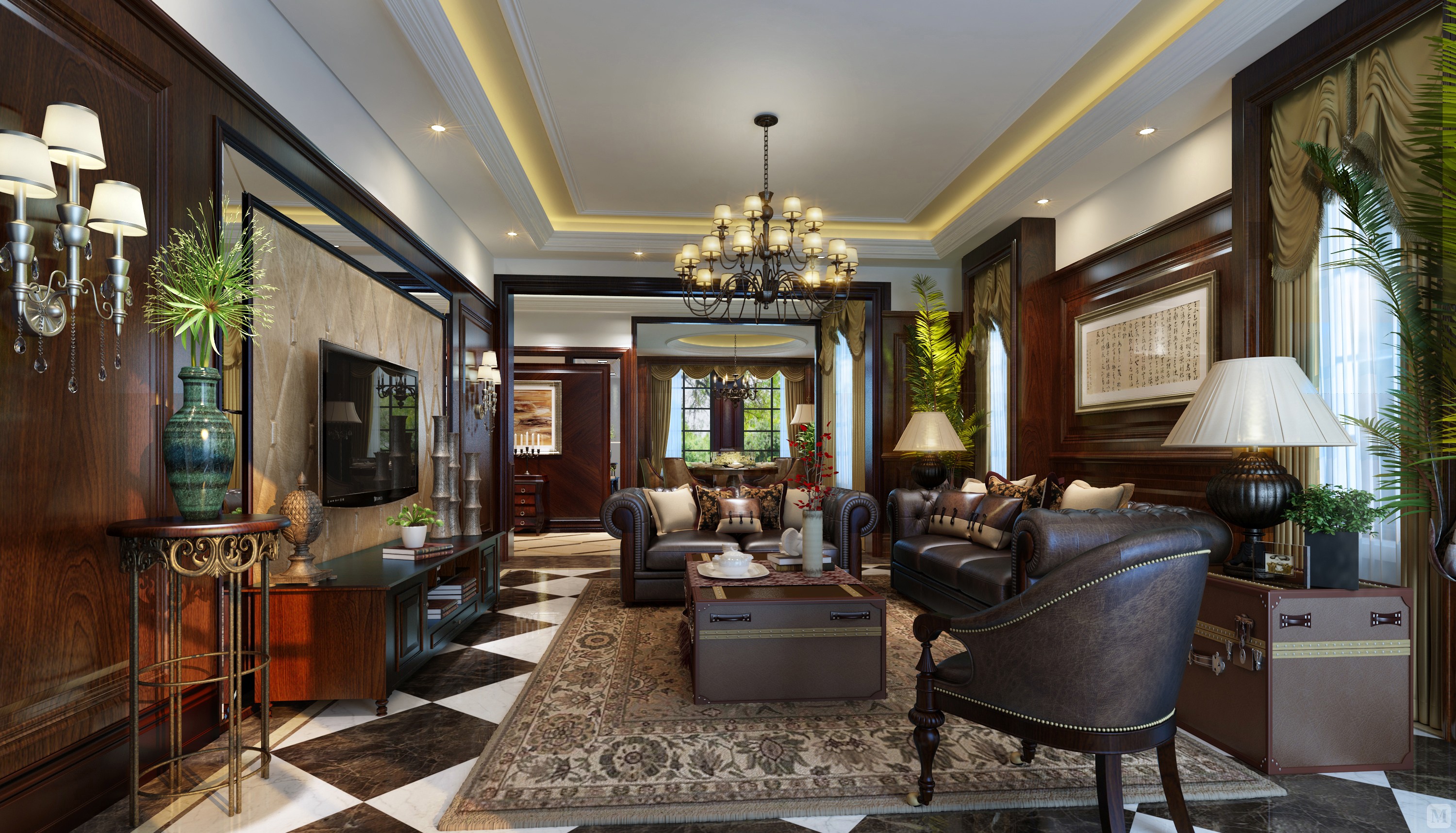 26.0万121㎡简欧三房装修苏州阳澄湖私人定制