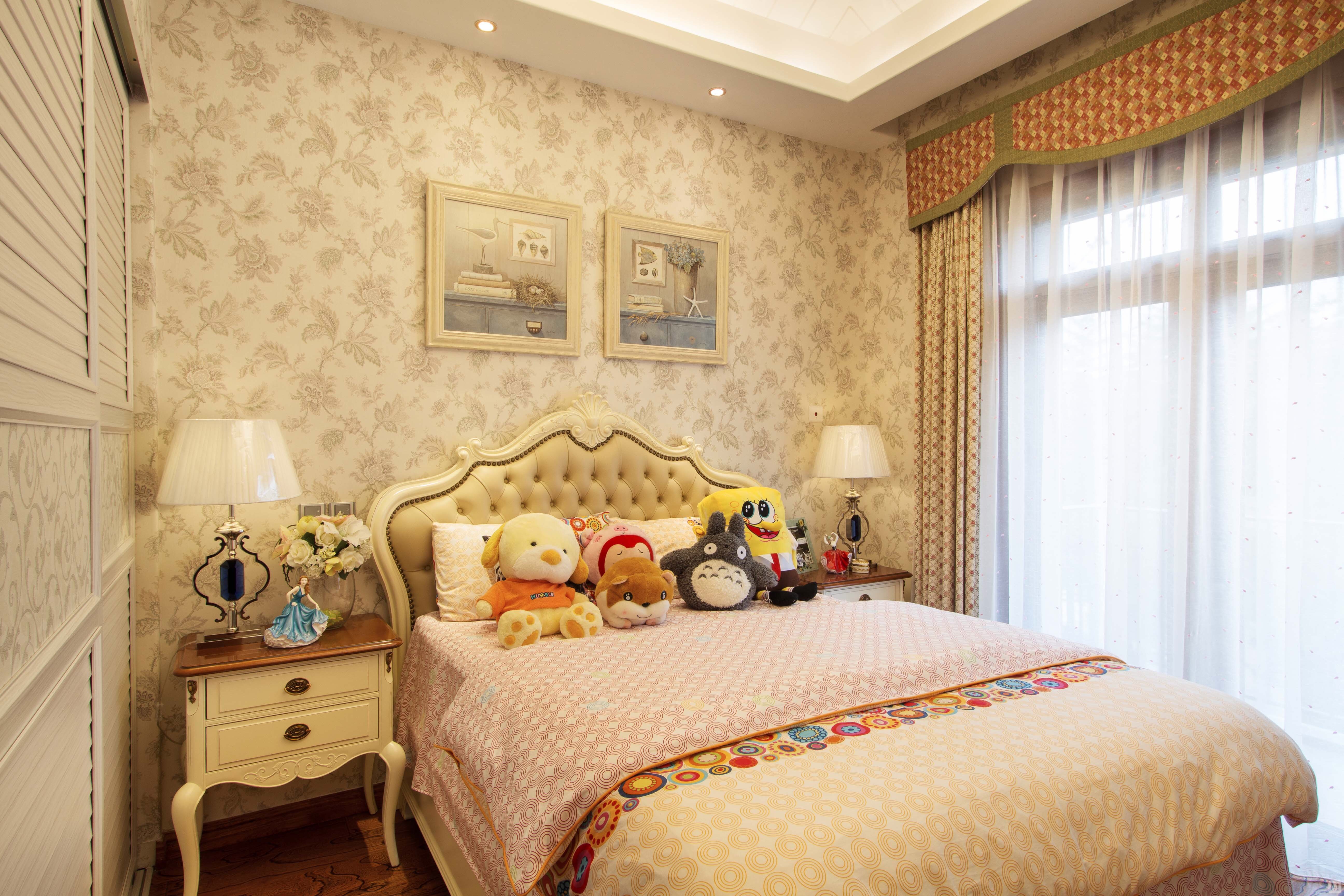 4万98㎡田园二房装修长安府小户型田园风