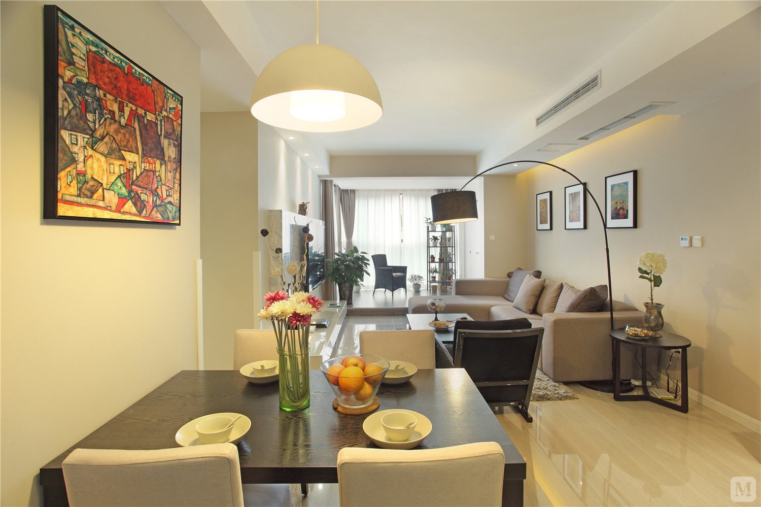 6万82㎡简欧二房装修绿地香树花城 现代-红星美凯龙家装效果图