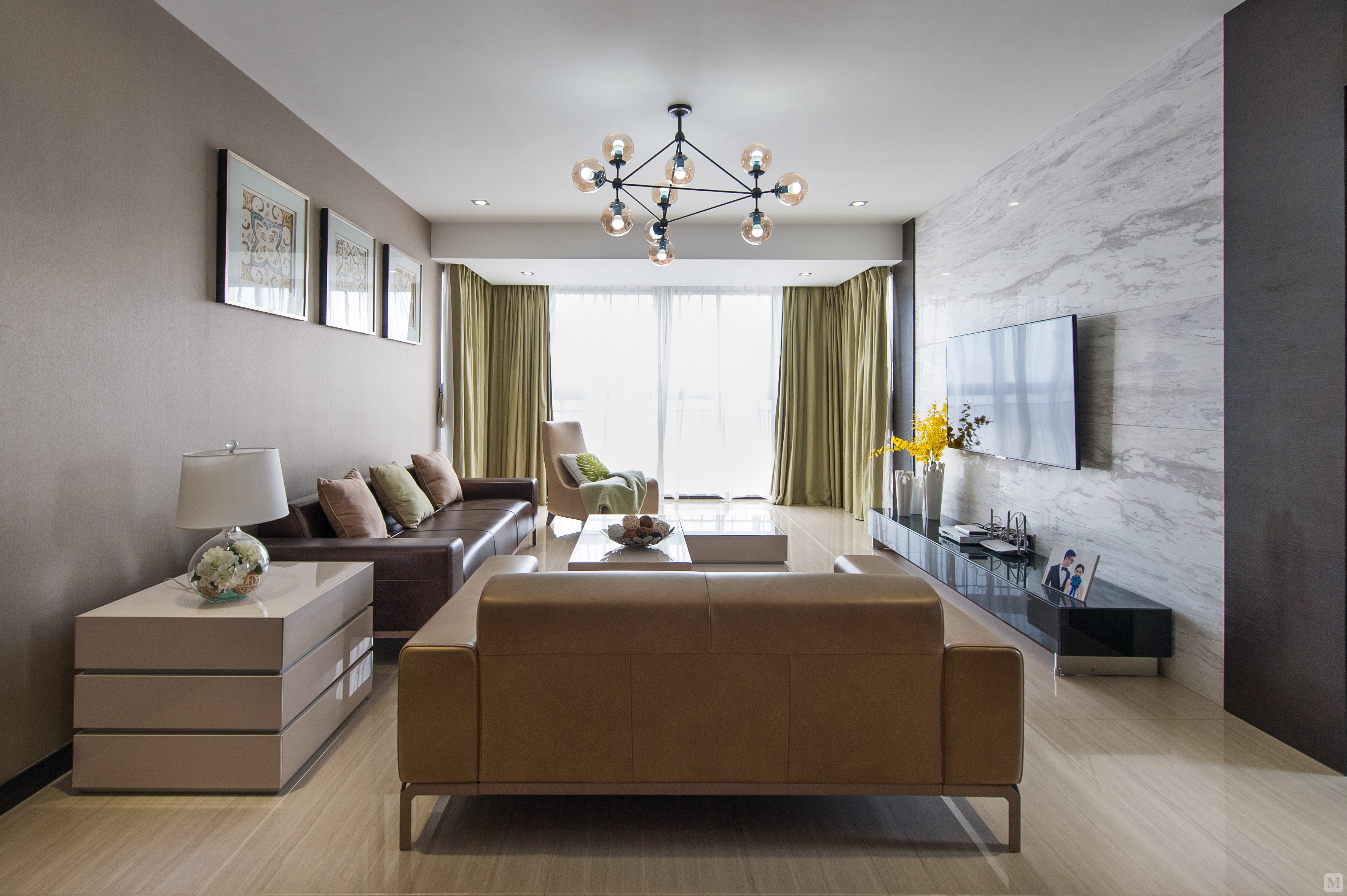 2万150㎡简约三房装修现代简约下的魅力搭配