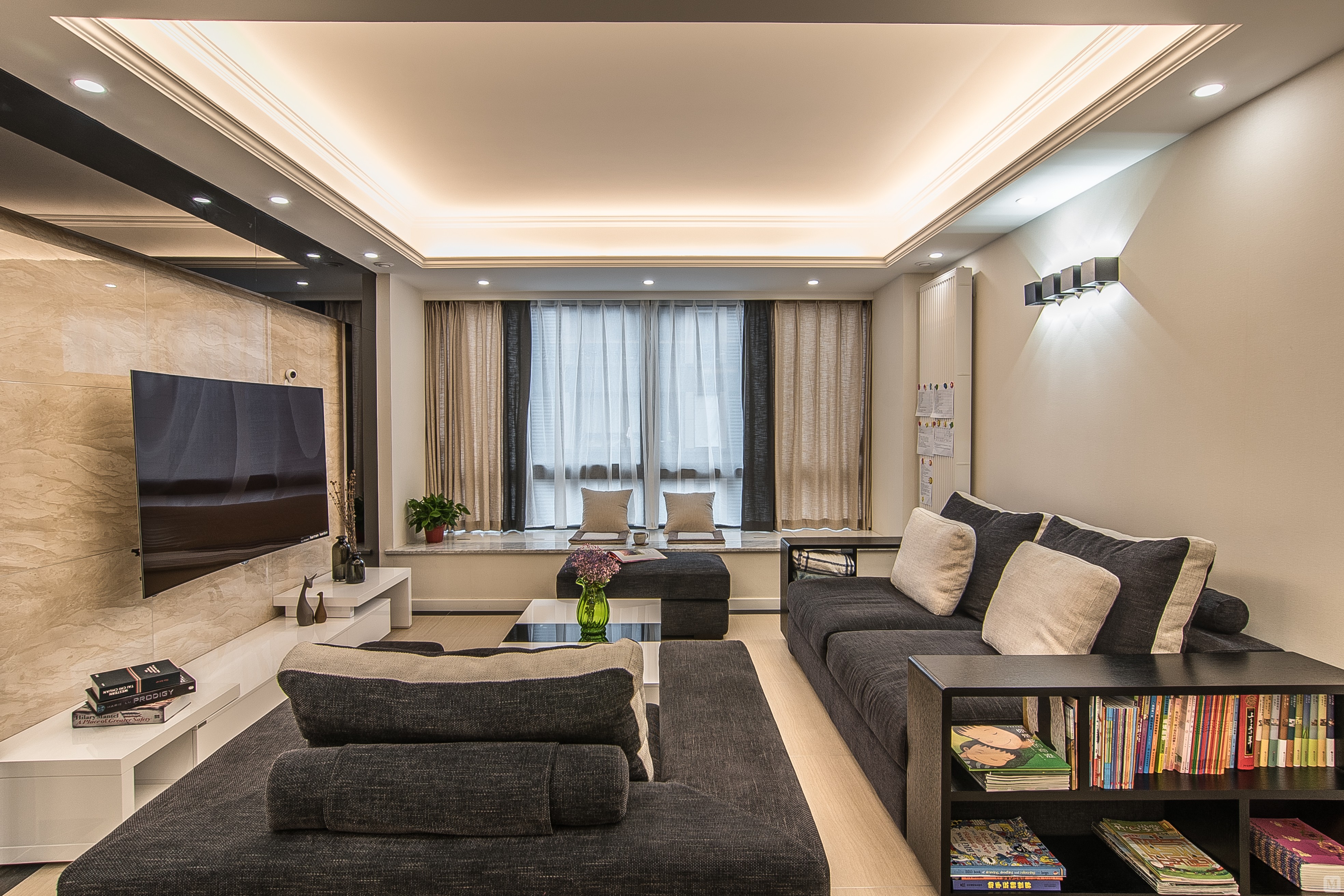 25.5万140㎡简约四房装修典雅花园 现代简约 140平