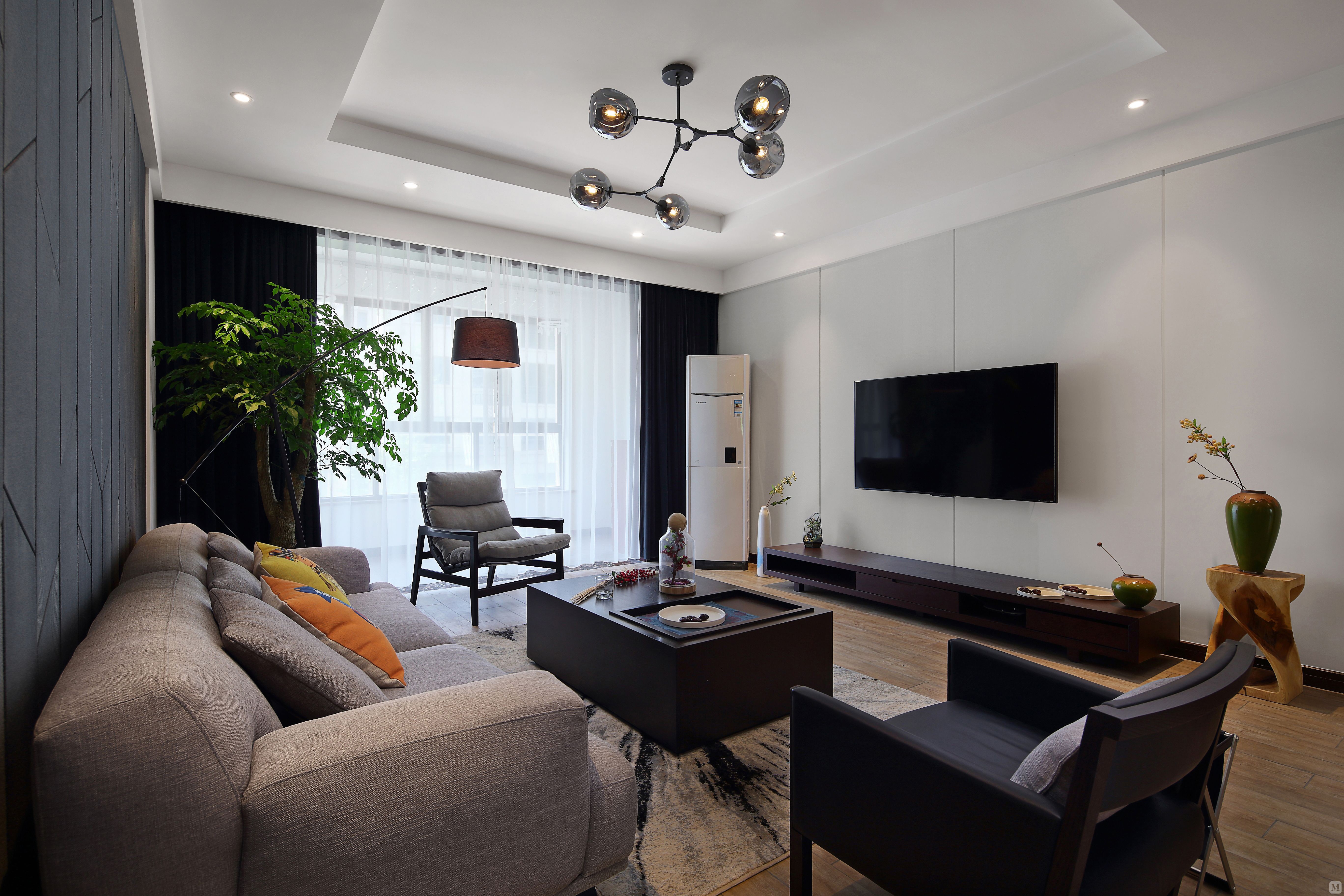 22.7万125㎡简约四房装修金科廊桥-时尚简约风