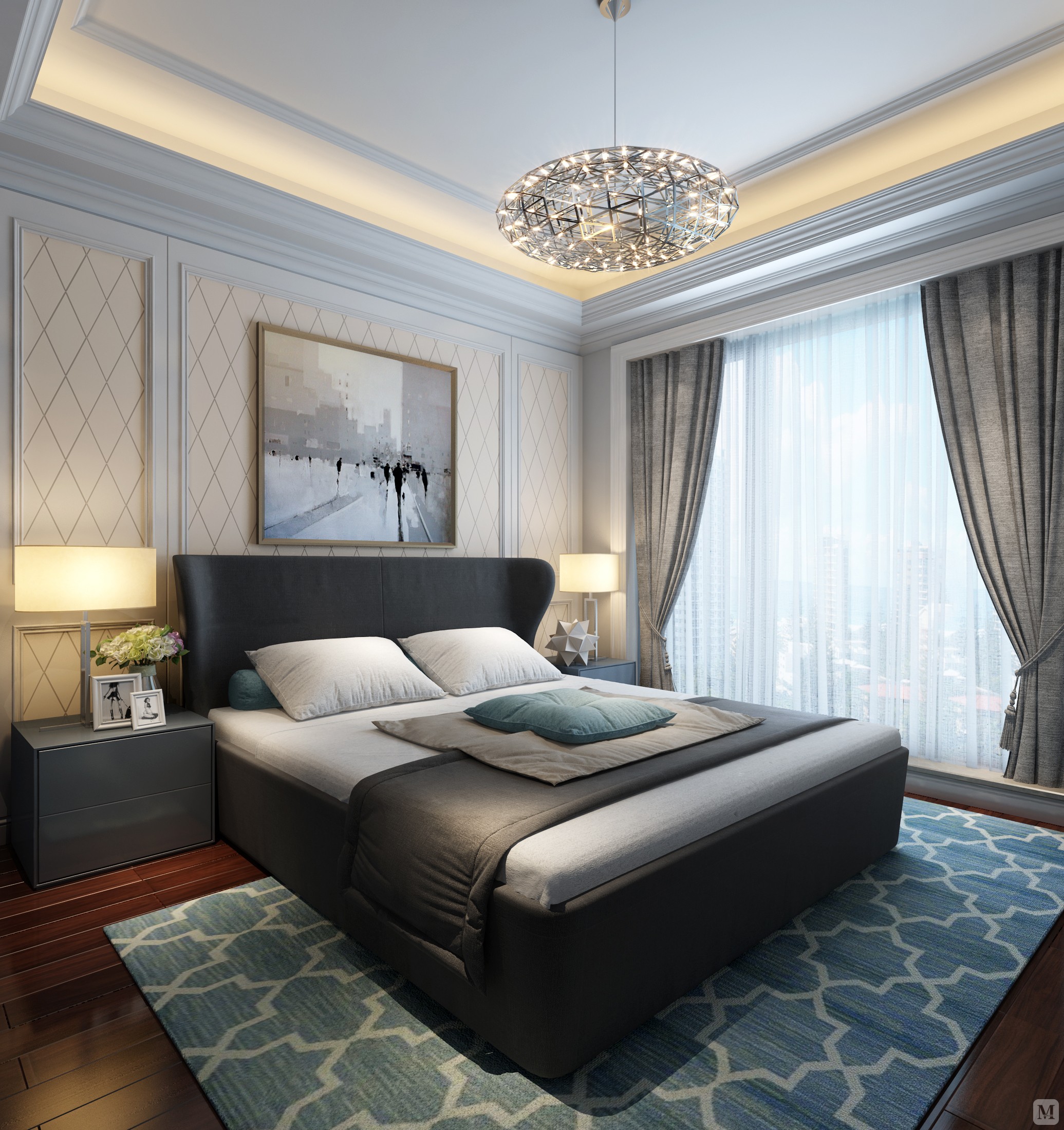 6万235㎡混搭三房装修绿城·黄浦湾混搭品鉴-红星美凯龙家装效果图