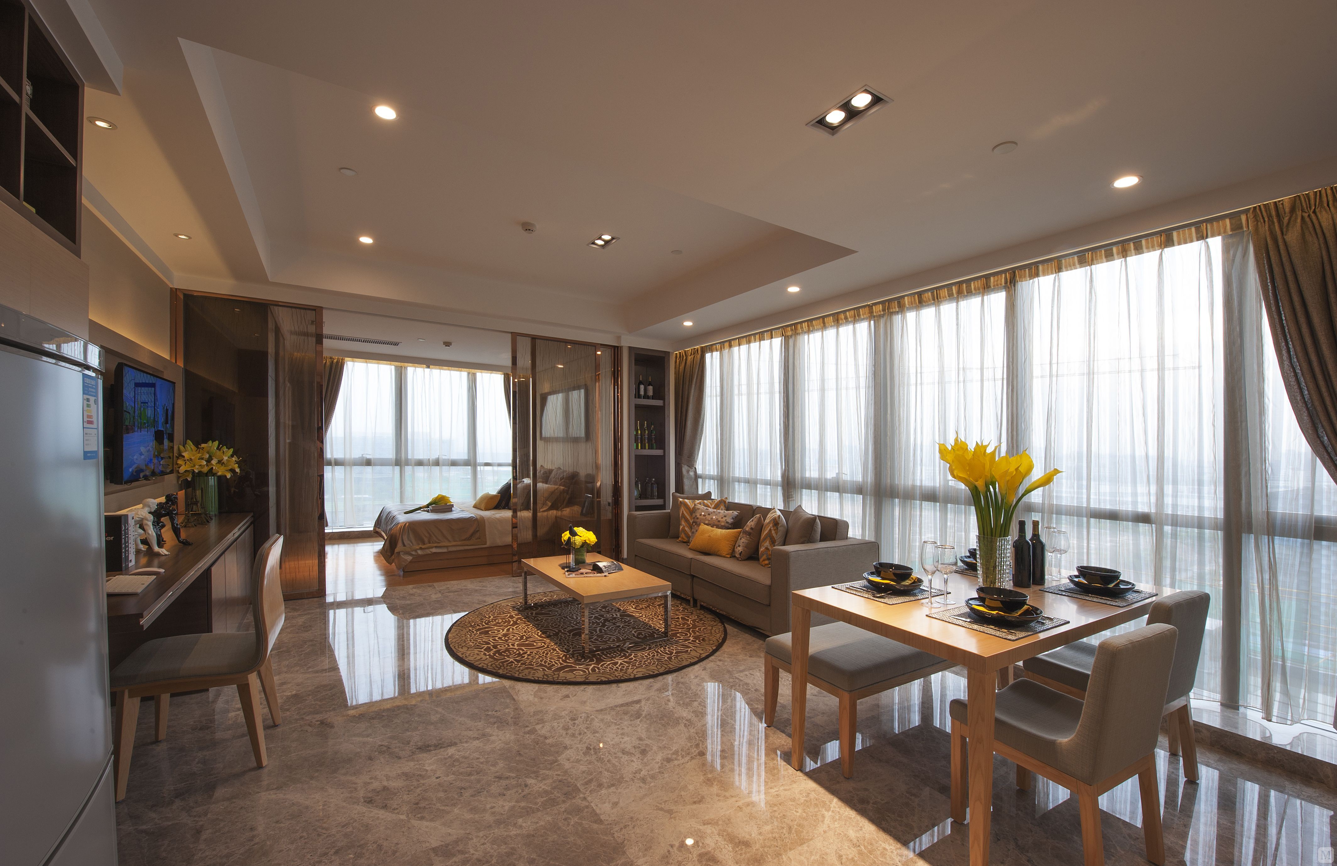 4万140㎡简约三房装修滨江一号罗先生雅居-红星美凯龙家装效果图