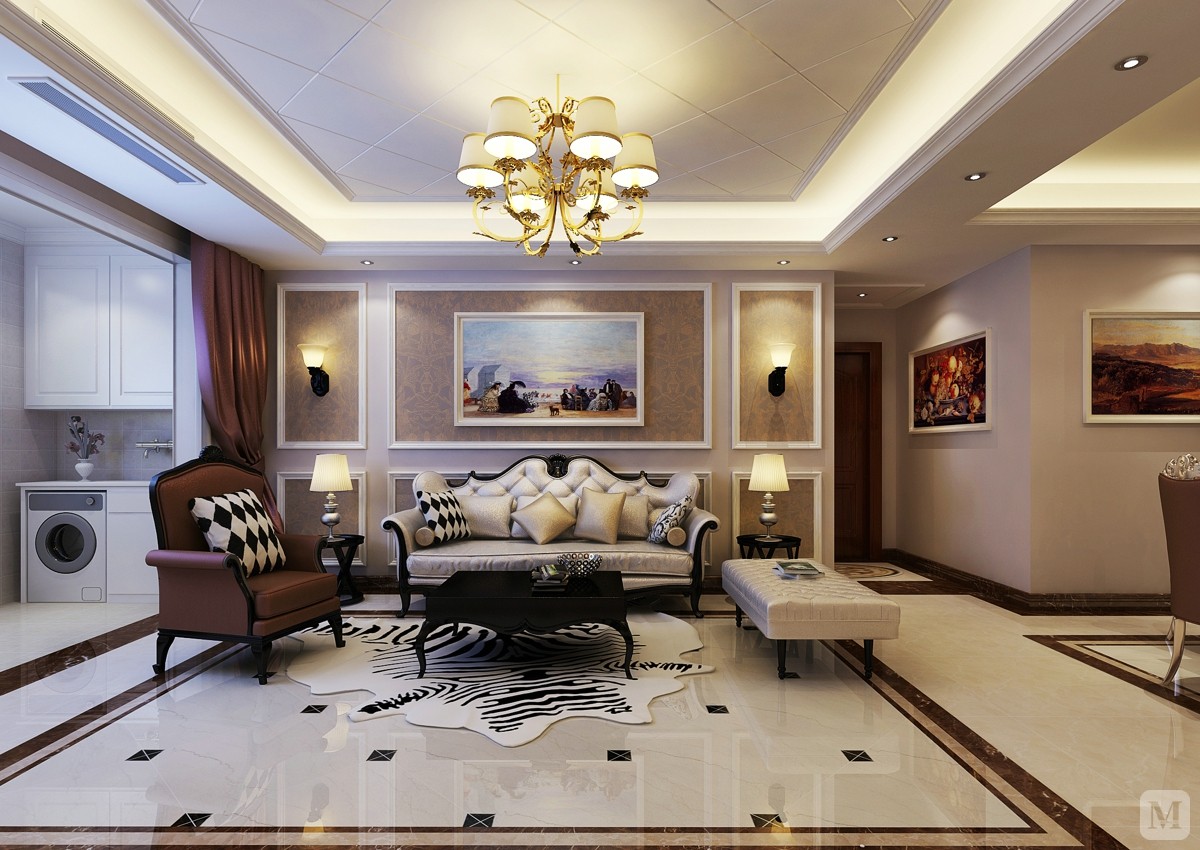 由主任级设计师设计,项目为简欧风格计,龙发装饰专注北大时代小区装饰