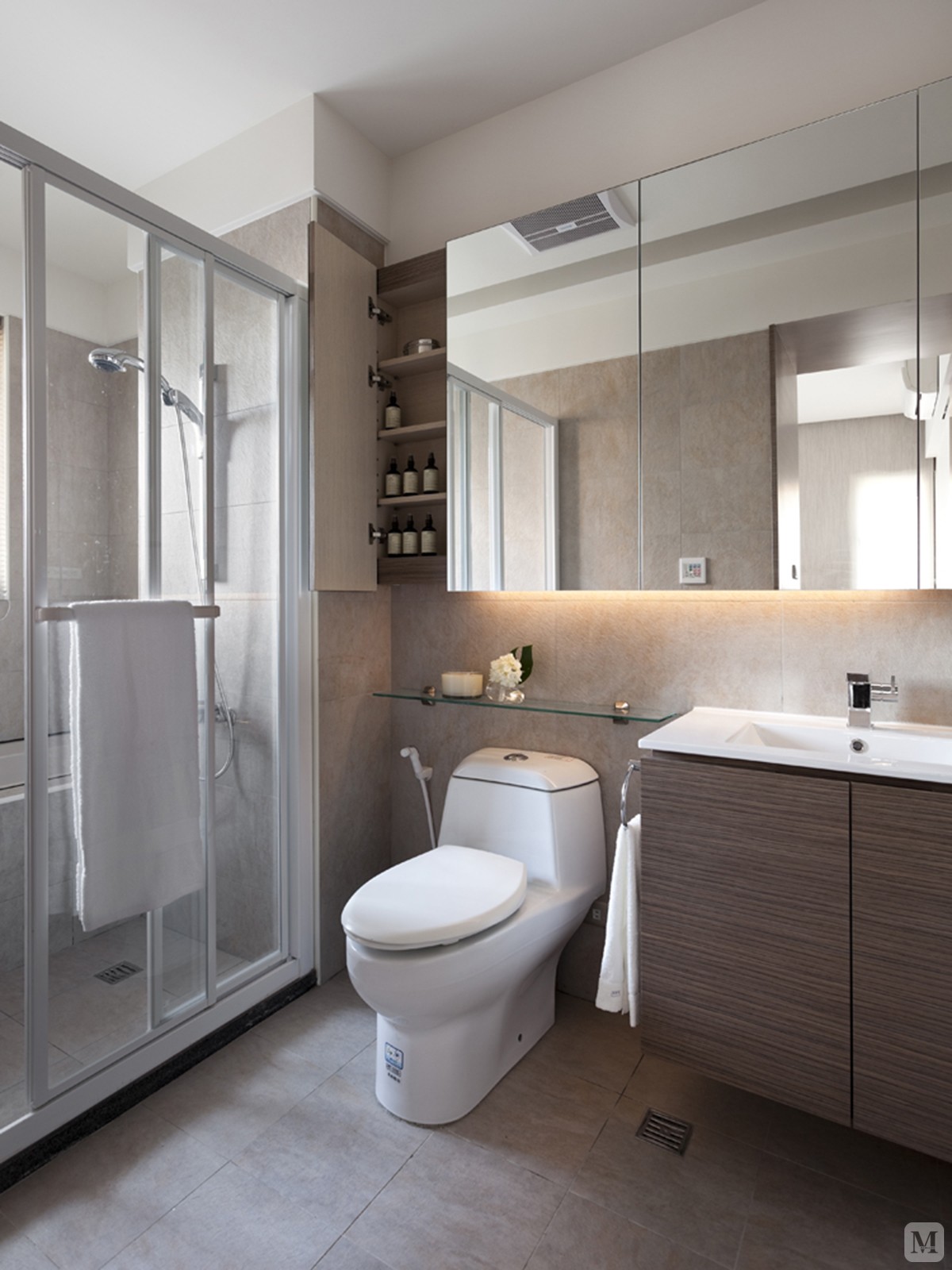 简约卫生间灯具装修效果图