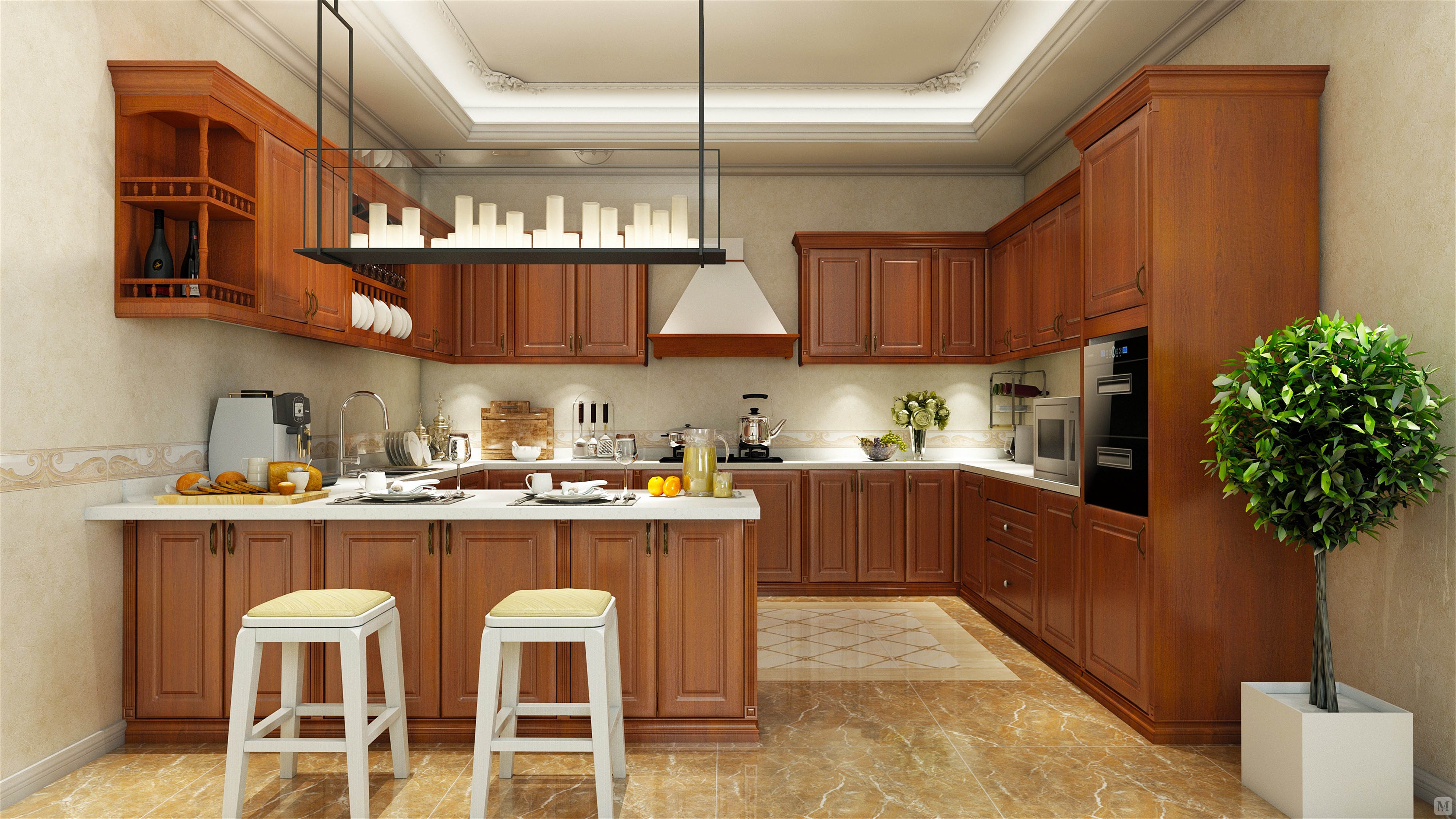 24.0万132㎡简约二房装修包头科凡张妮妮作品6-红星美凯龙家装效果图