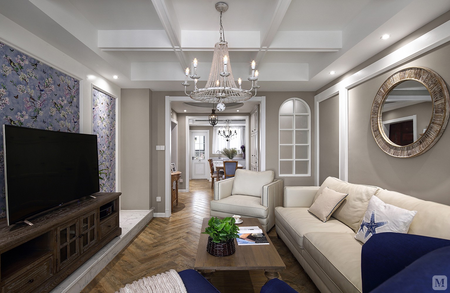 3万186㎡混搭四房装修相互对抗形成和谐的交响乐