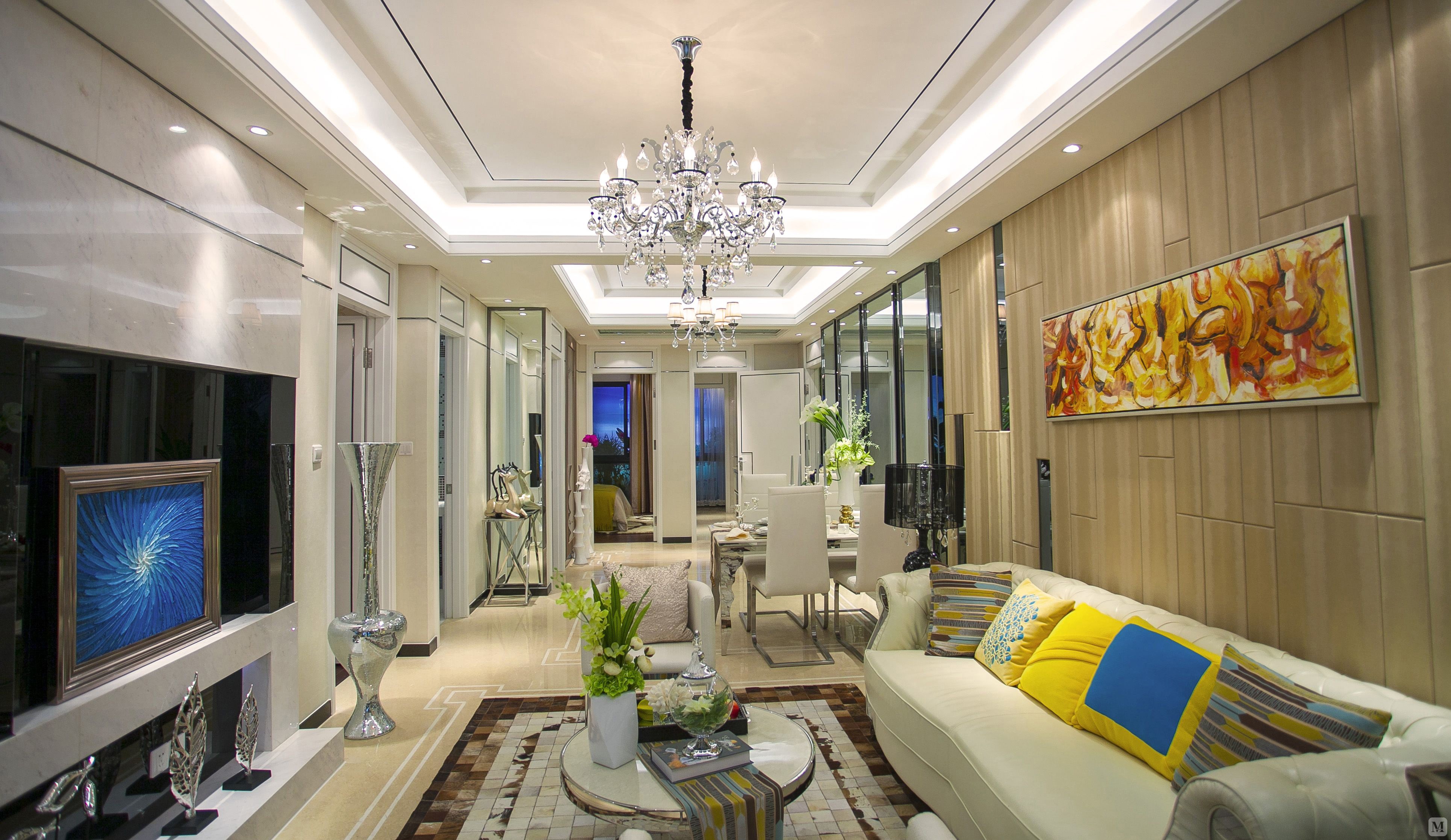 23.3万123㎡混搭三房装修御桥河滨苑混搭风格式