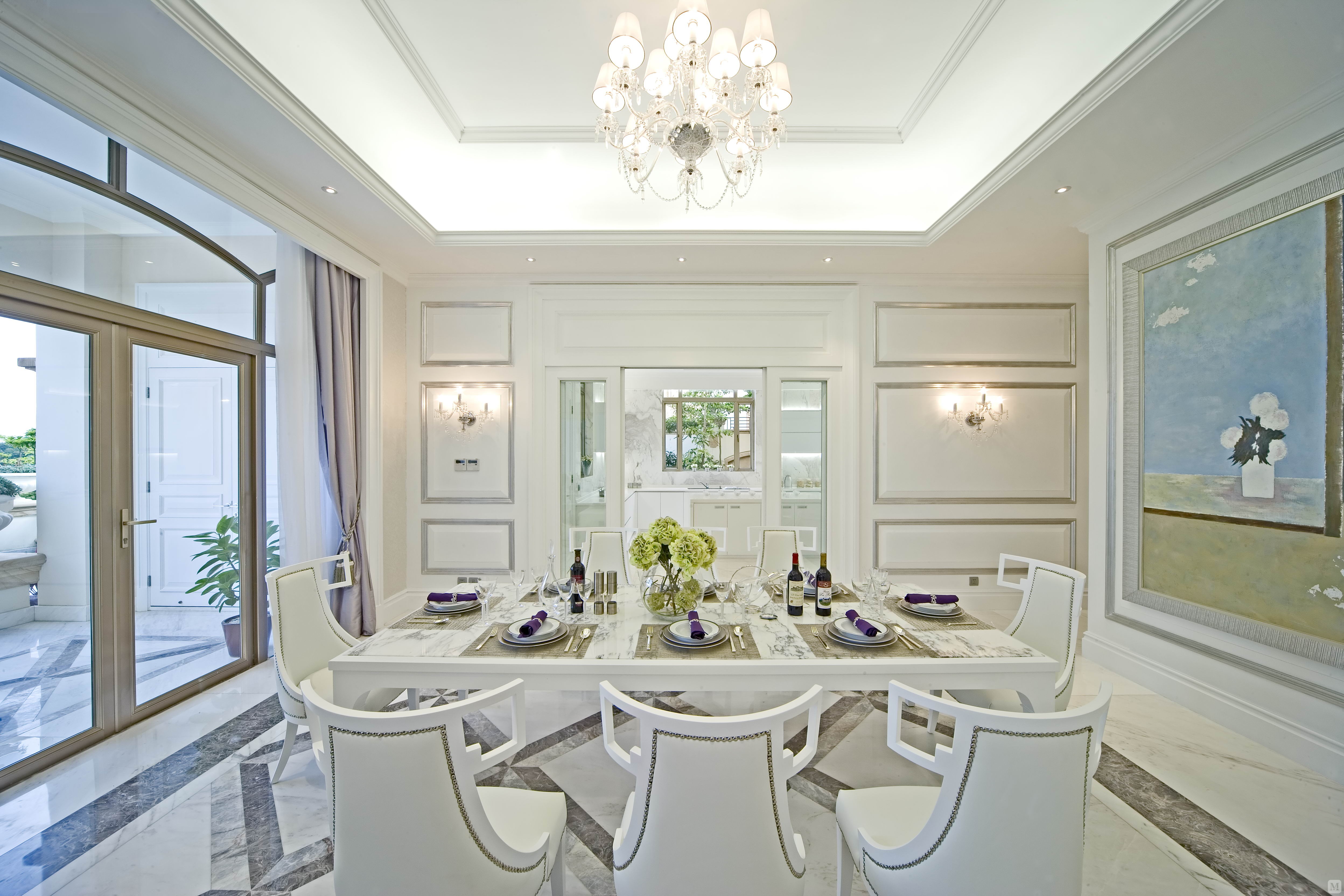 8万358㎡简欧别墅装修最初的美好-白色浪漫