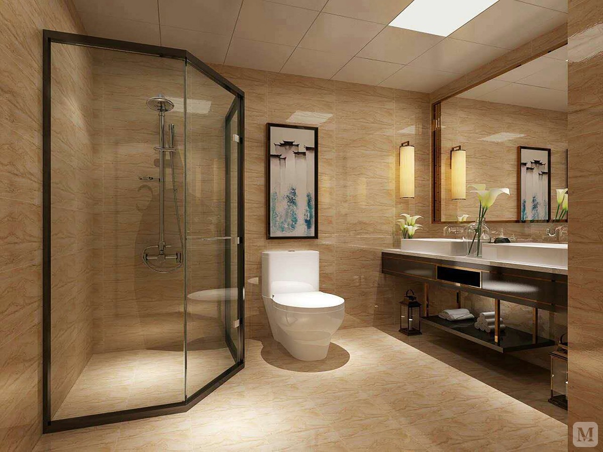 简约卫生间浴缸装修效果图