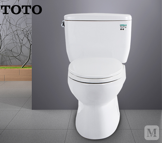 分体坐便器 智洁加长喷射虹吸分体坐便器 toto国产 cw764rb/sw764gb