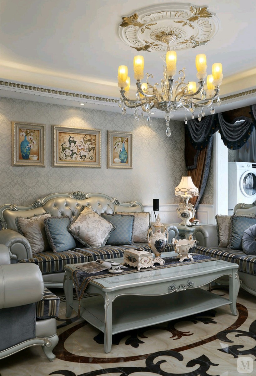 38.6万180㎡简欧三房装修中洲君廷 复古欧式风格