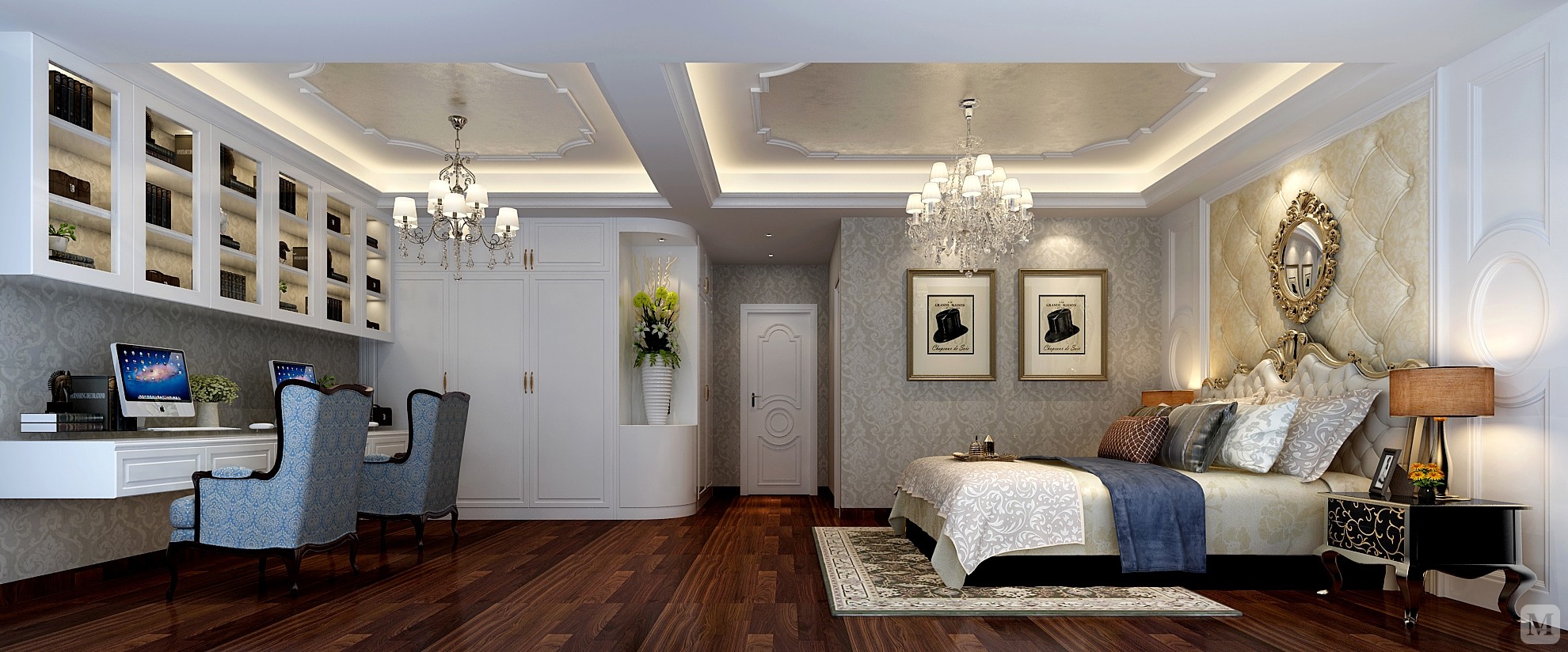 36.7万171㎡简欧四房装修大气磅礴的豪华欧式 简欧-红星美凯龙家装效