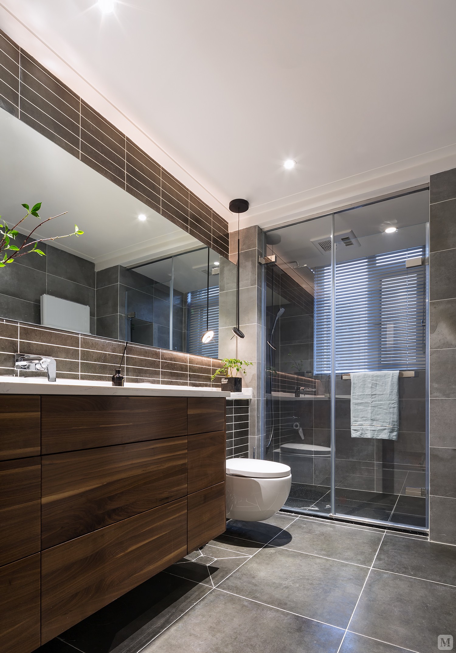 简约卫生间灯具装修效果图