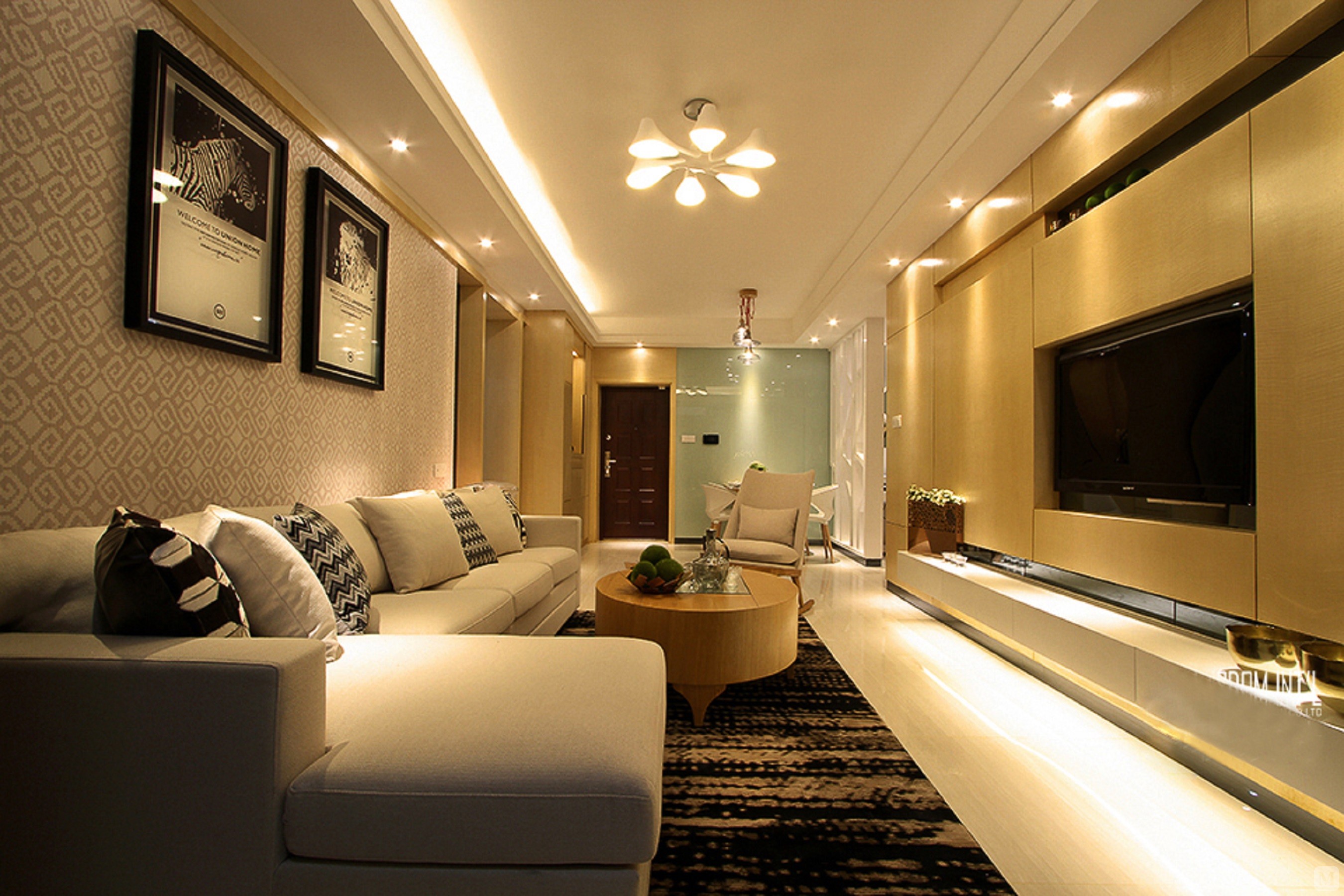 2万100㎡简约三房装修现代简约-红星美凯龙家装效果图