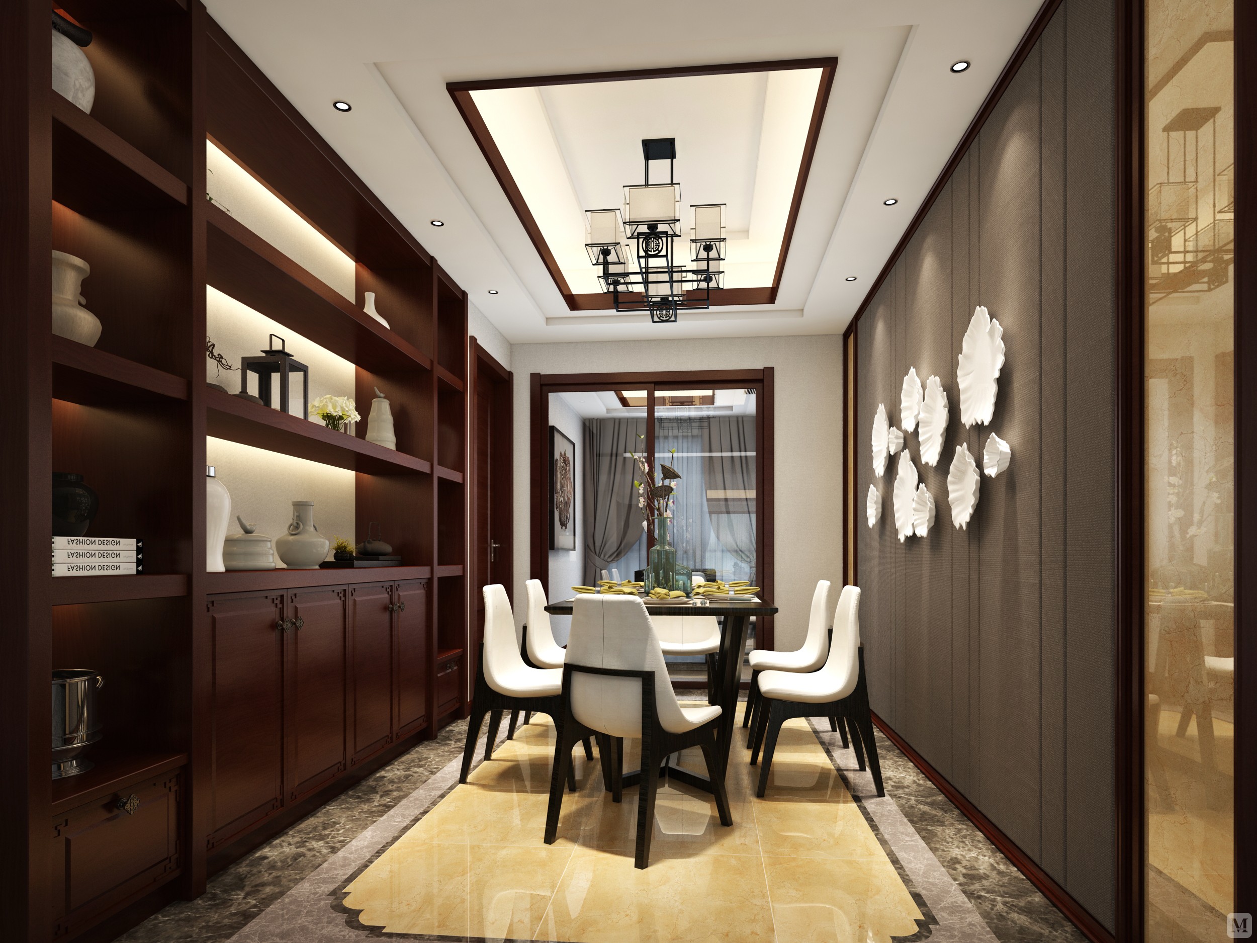 45.4万220㎡中式四房装修融侨外滩d区-红星美凯龙家装效果图