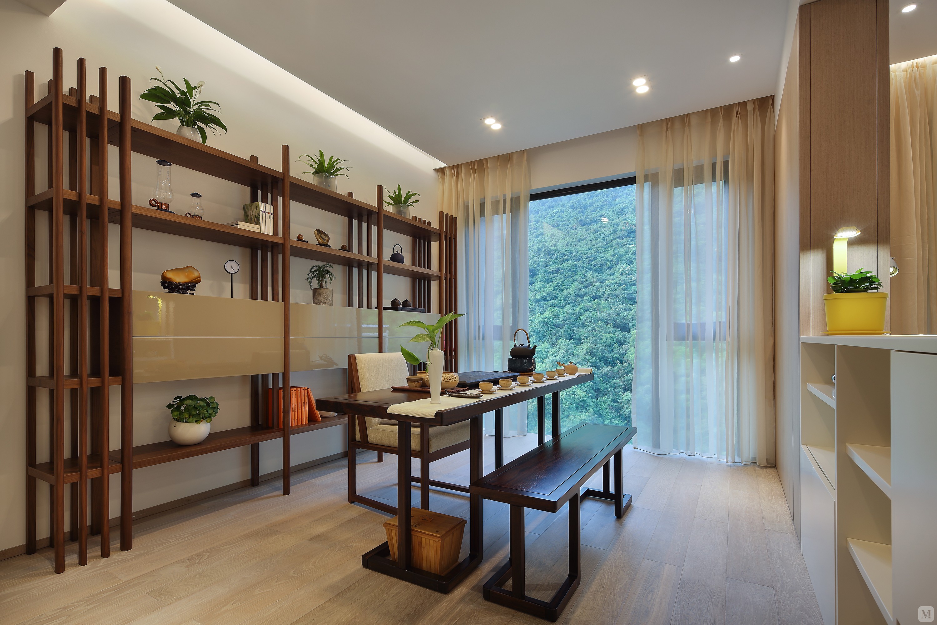 3万137㎡中式二房装修山间新雨