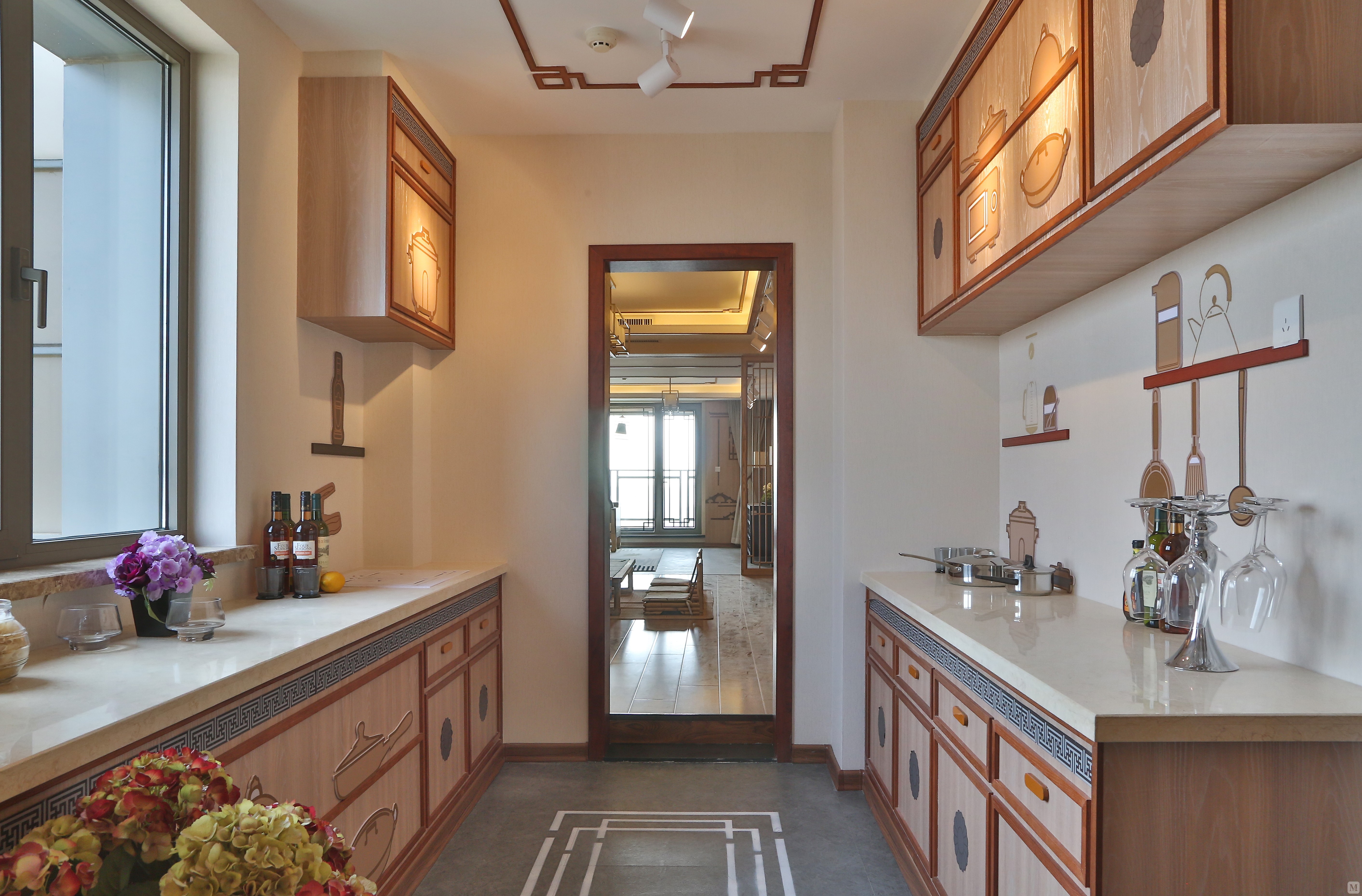 中式厨房吊顶装修效果图